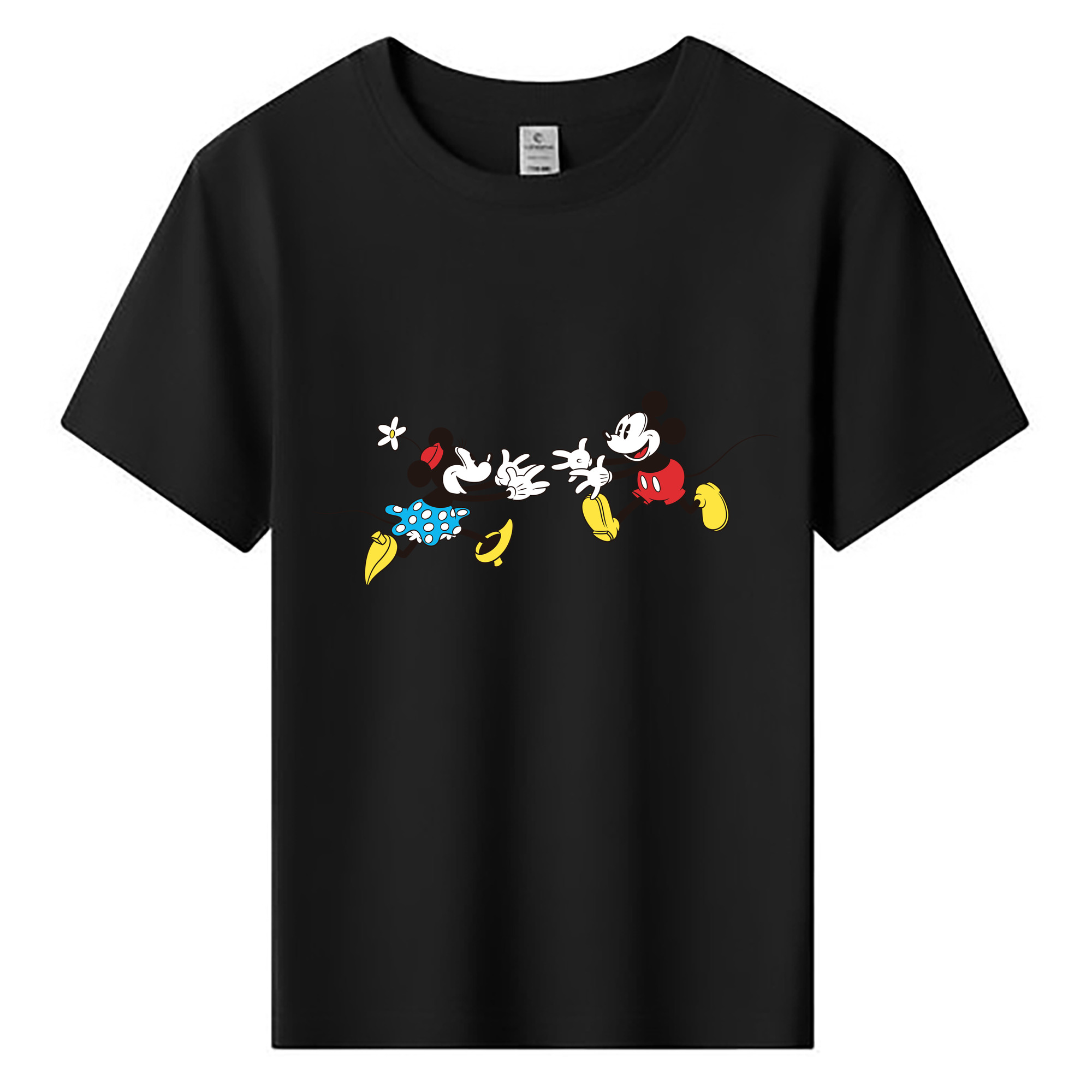 ミッキーマウス Mickey Mouse 綿100％キッズTシャツ（フロントプリント）