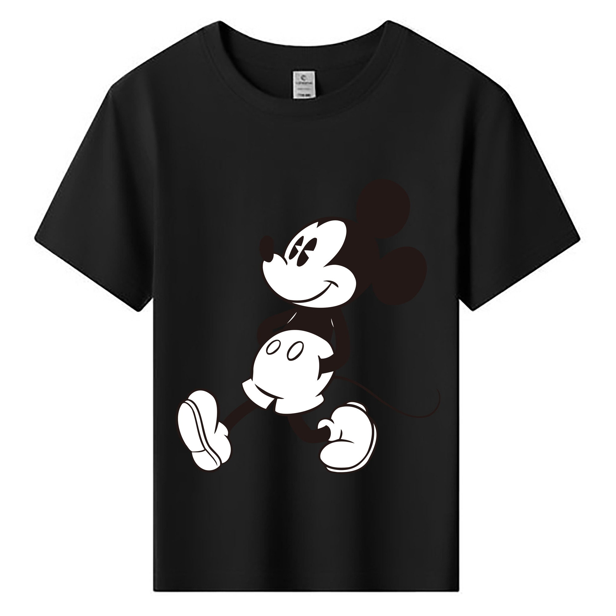 ミッキーマウス Mickey Mouse 綿100％キッズTシャツ（フロントプリント）