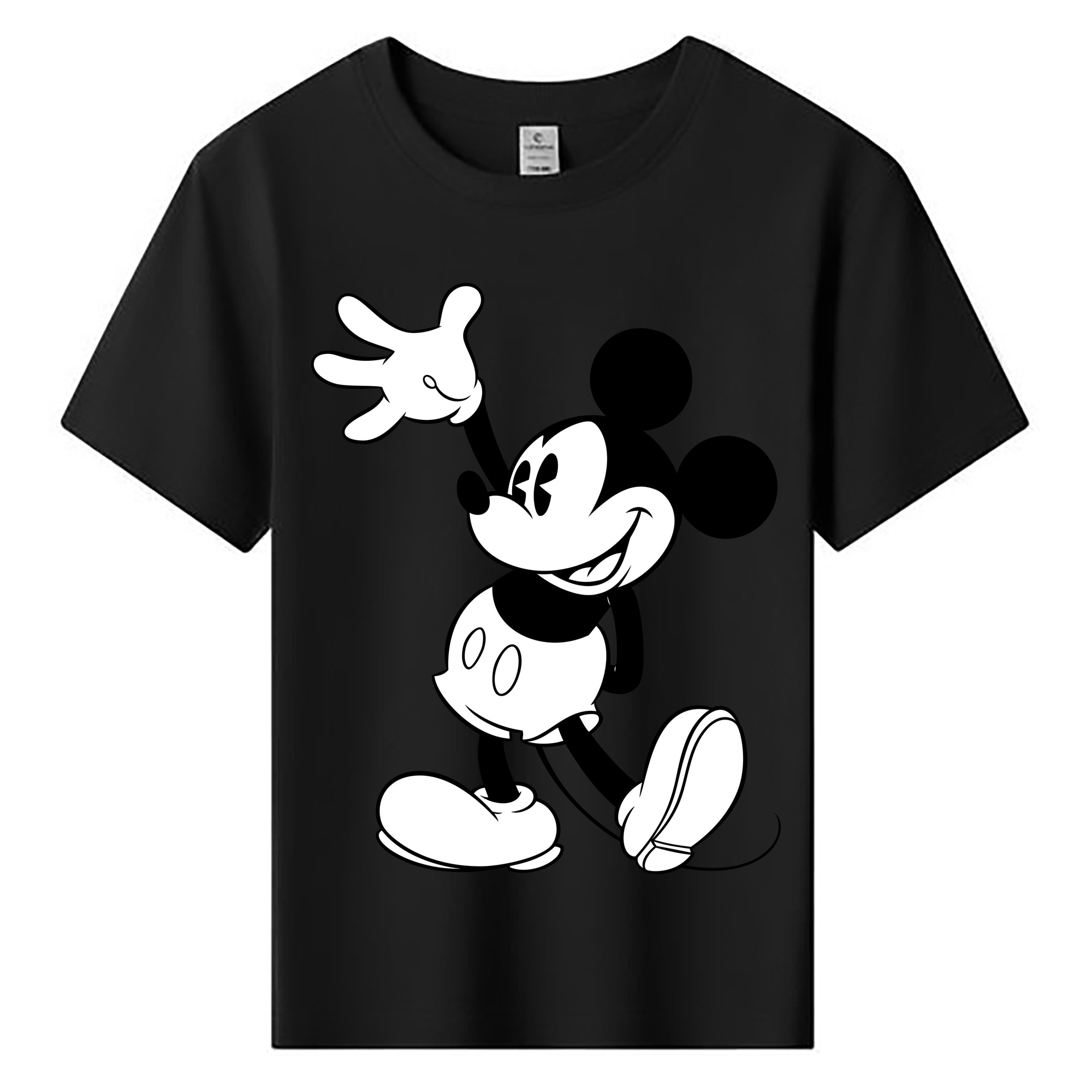 ミッキーマウス Mickey Mouse 綿100％キッズTシャツ（フロントプリント）