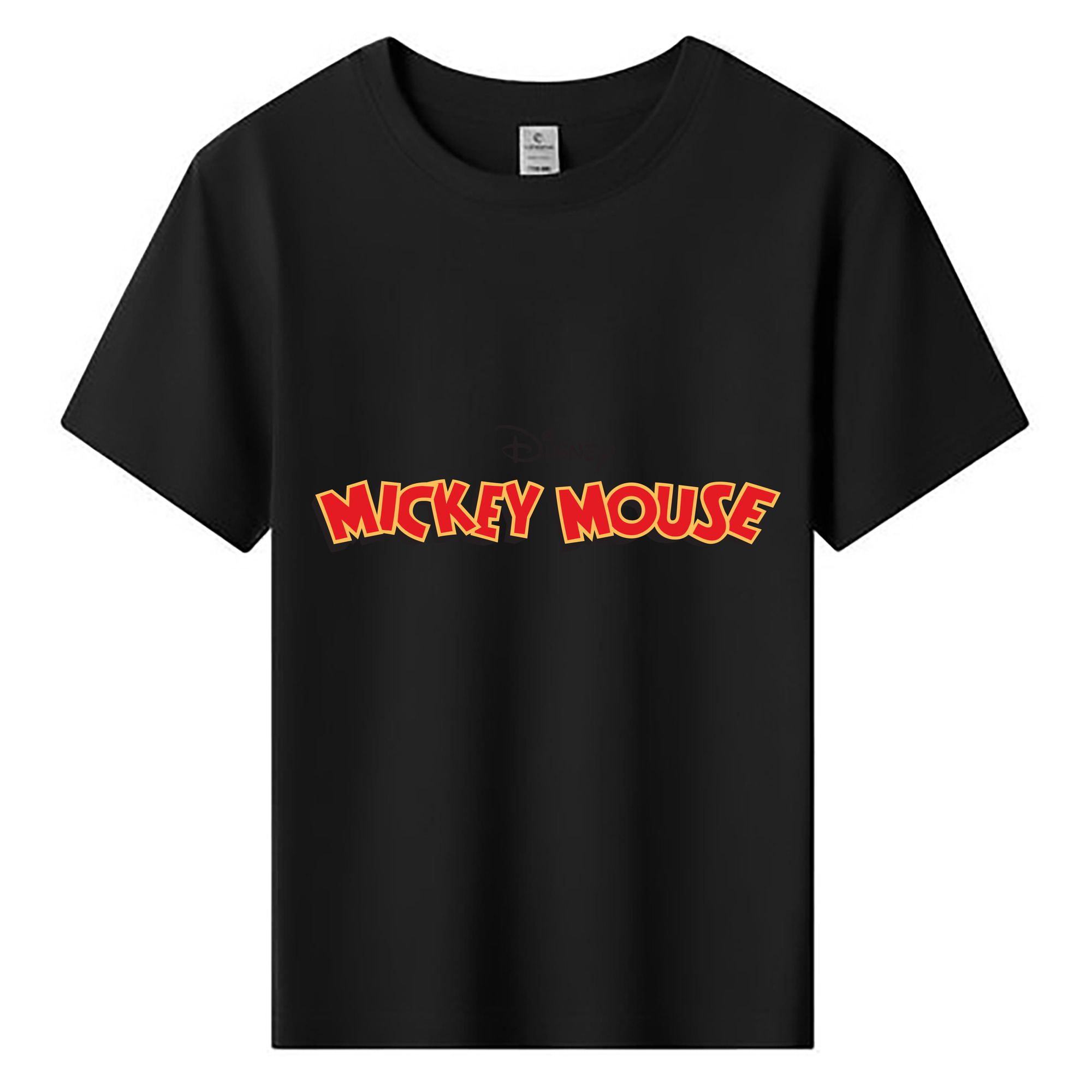 ミッキーマウス Mickey Mouse 綿100％キッズTシャツ（フロントプリント）