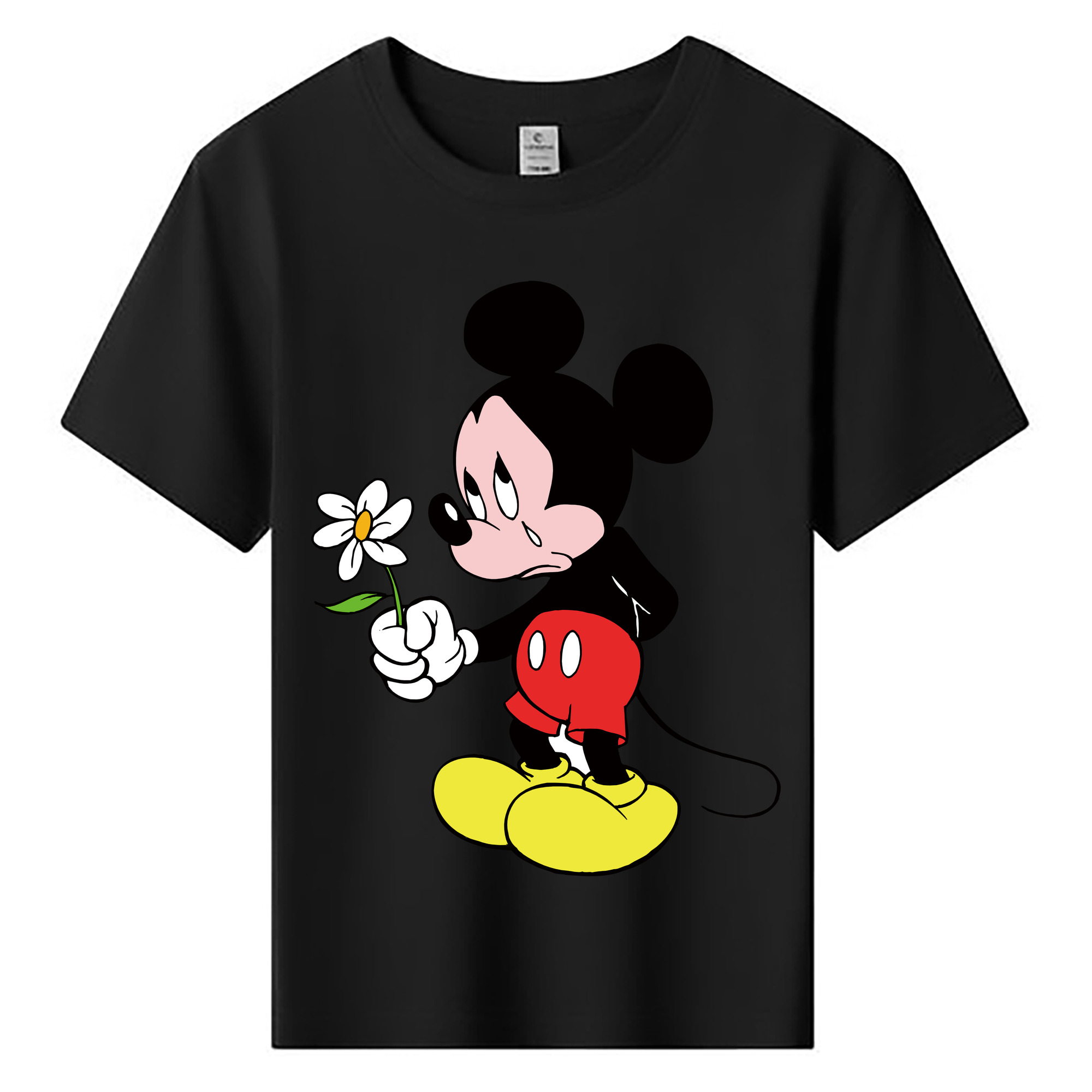 ミッキーマウス Mickey Mouse 綿100％キッズTシャツ（フロントプリント）