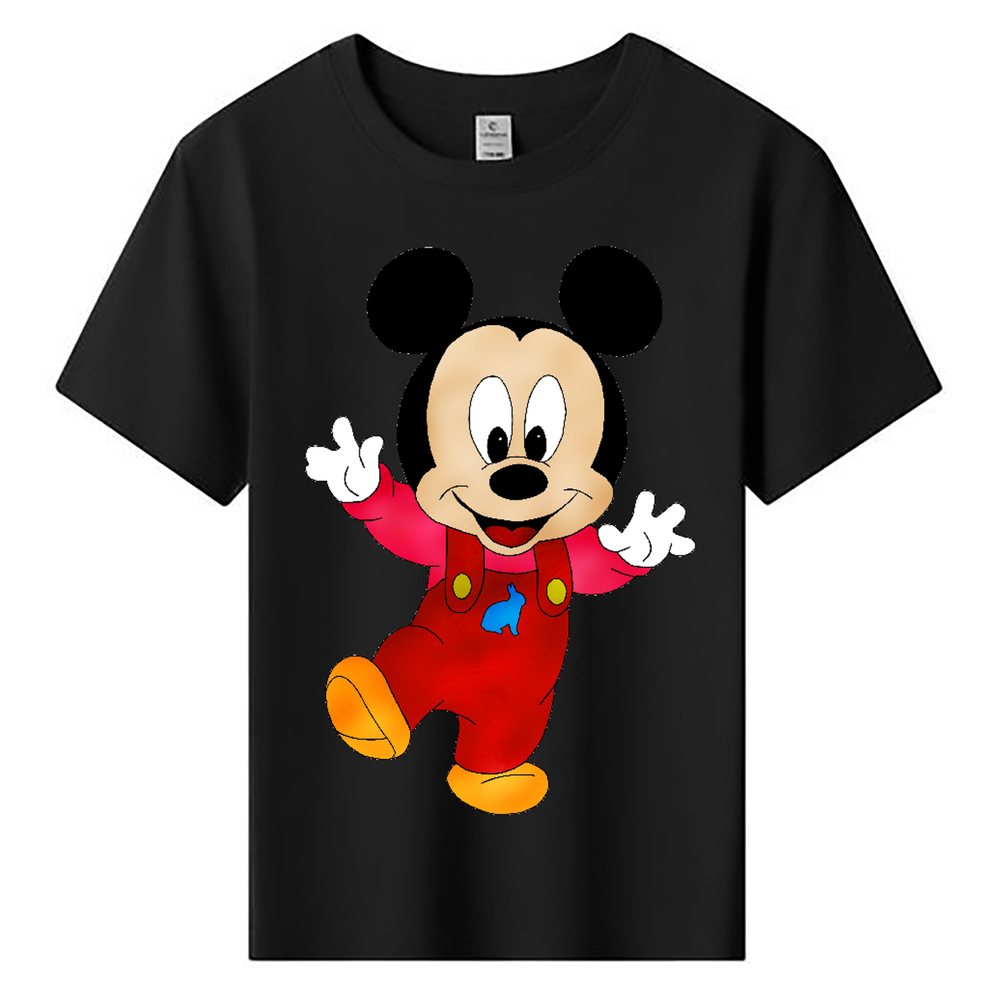 ミッキーマウス Mickey Mouse 綿100％キッズTシャツ（フロントプリント）