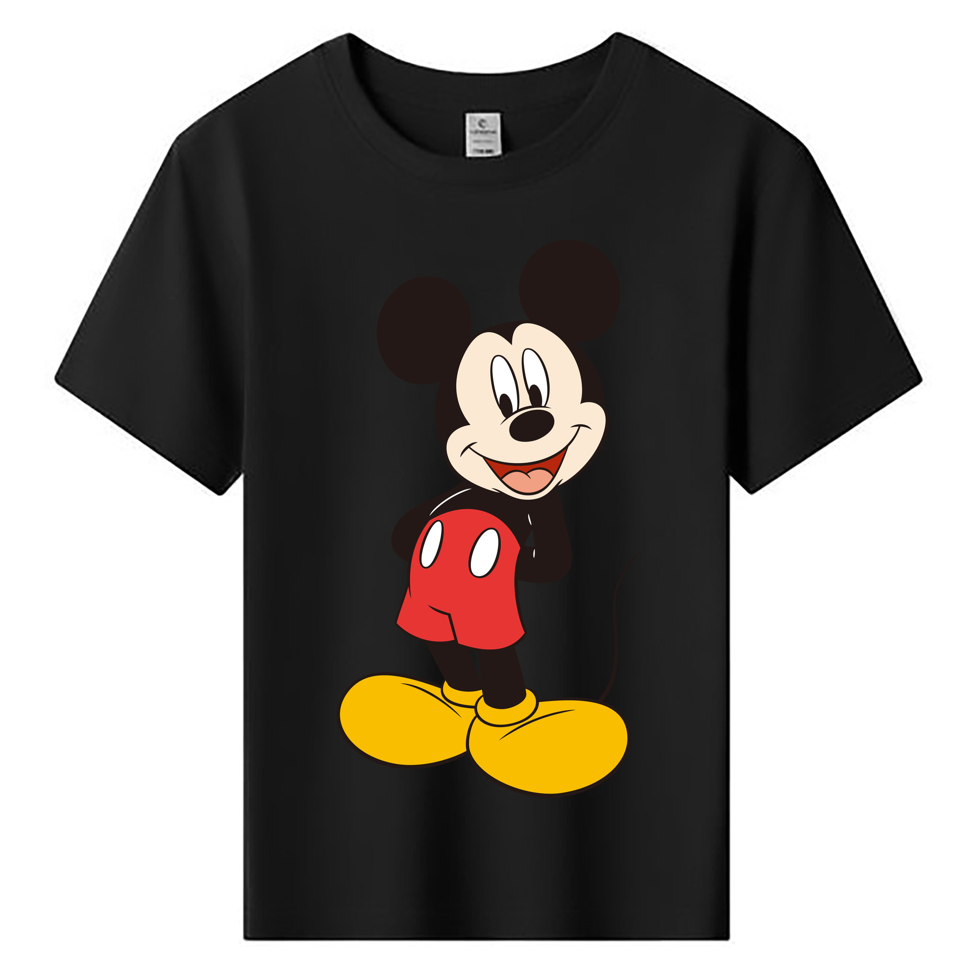 ミッキーマウス Mickey Mouse 綿100％キッズTシャツ（フロントプリント）