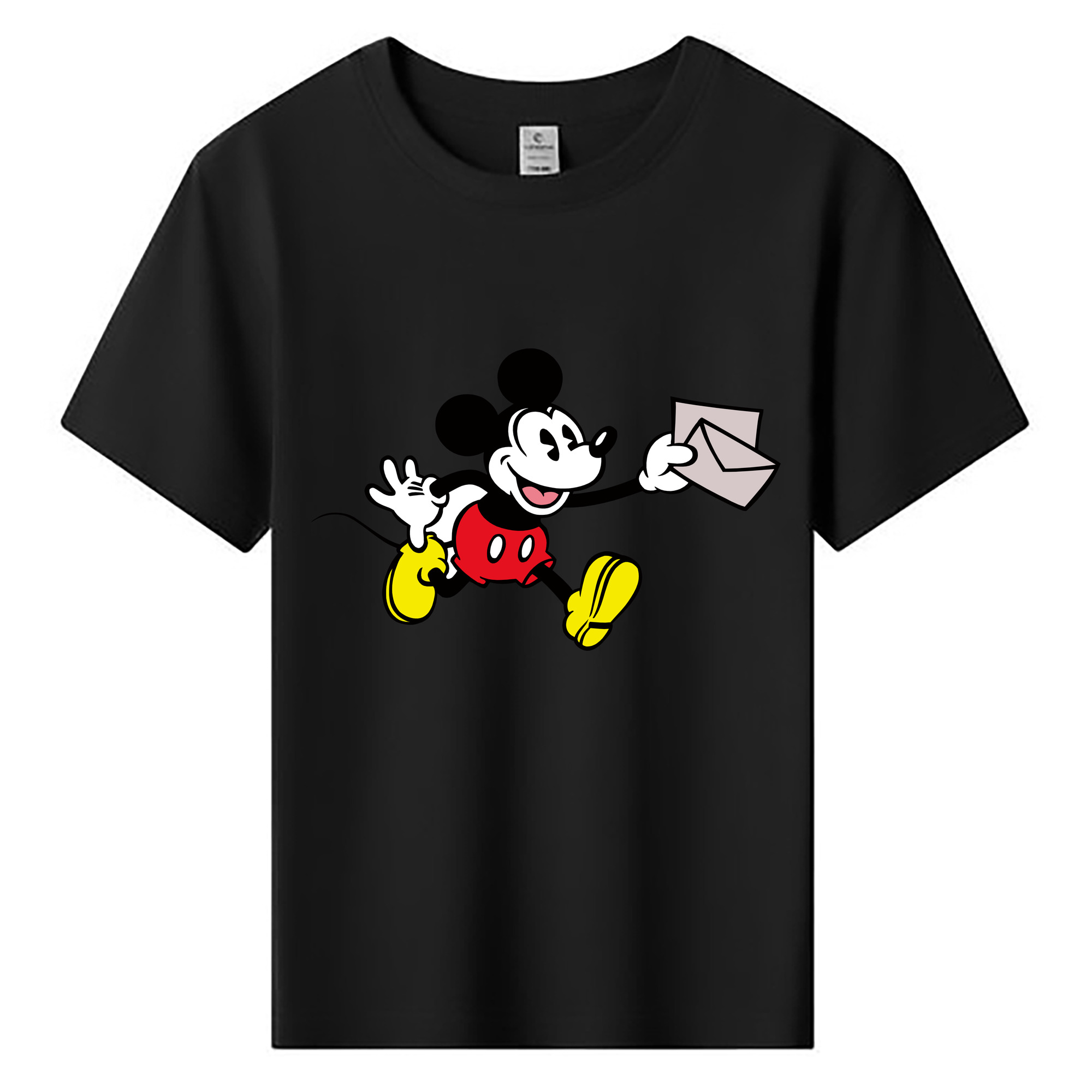 ミッキーマウス Mickey Mouse 綿100％キッズTシャツ（フロントプリント）