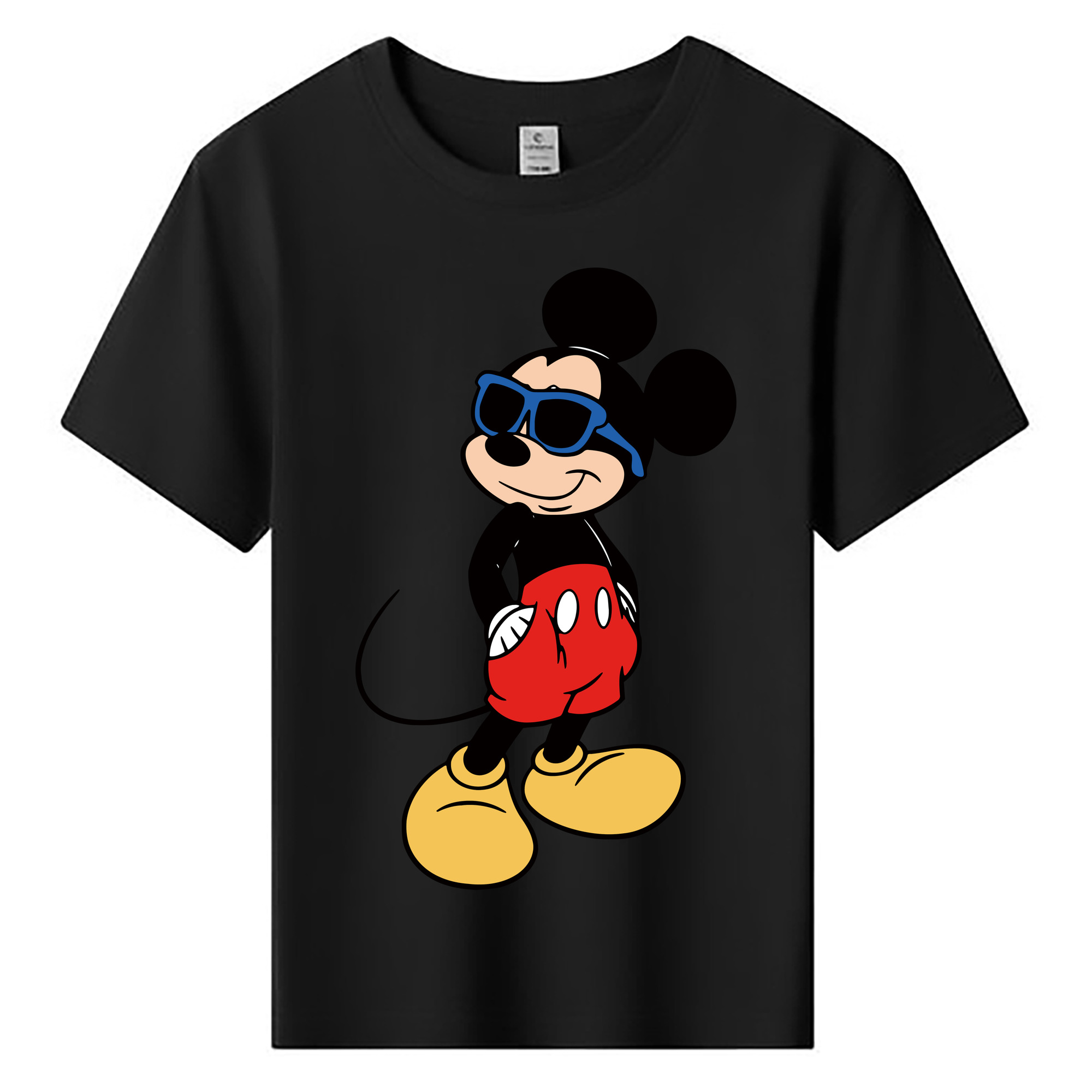 ミッキーマウス Mickey Mouse 綿100％キッズTシャツ（フロントプリント）