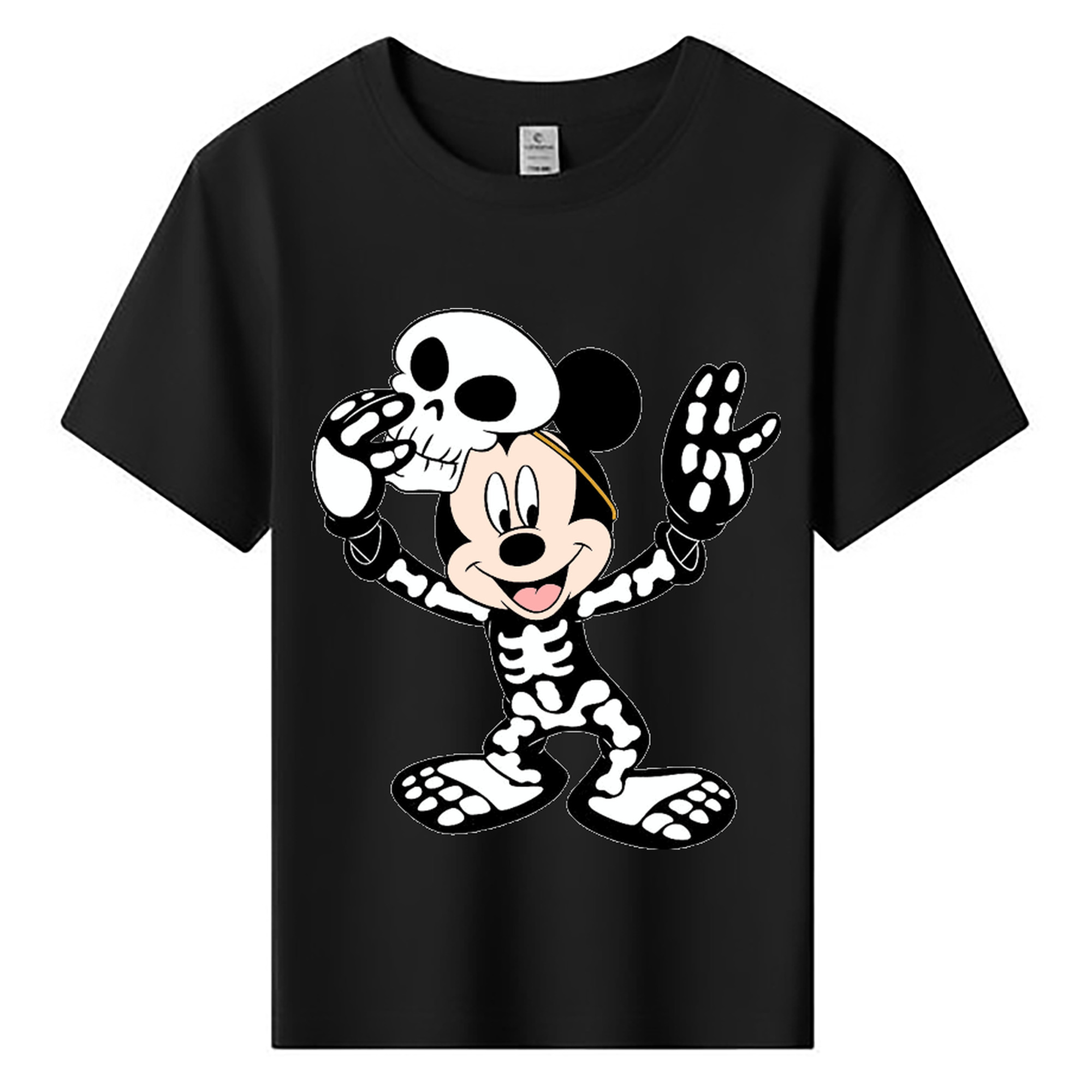 ミッキーマウス Mickey Mouse 綿100％キッズTシャツ（フロントプリント）
