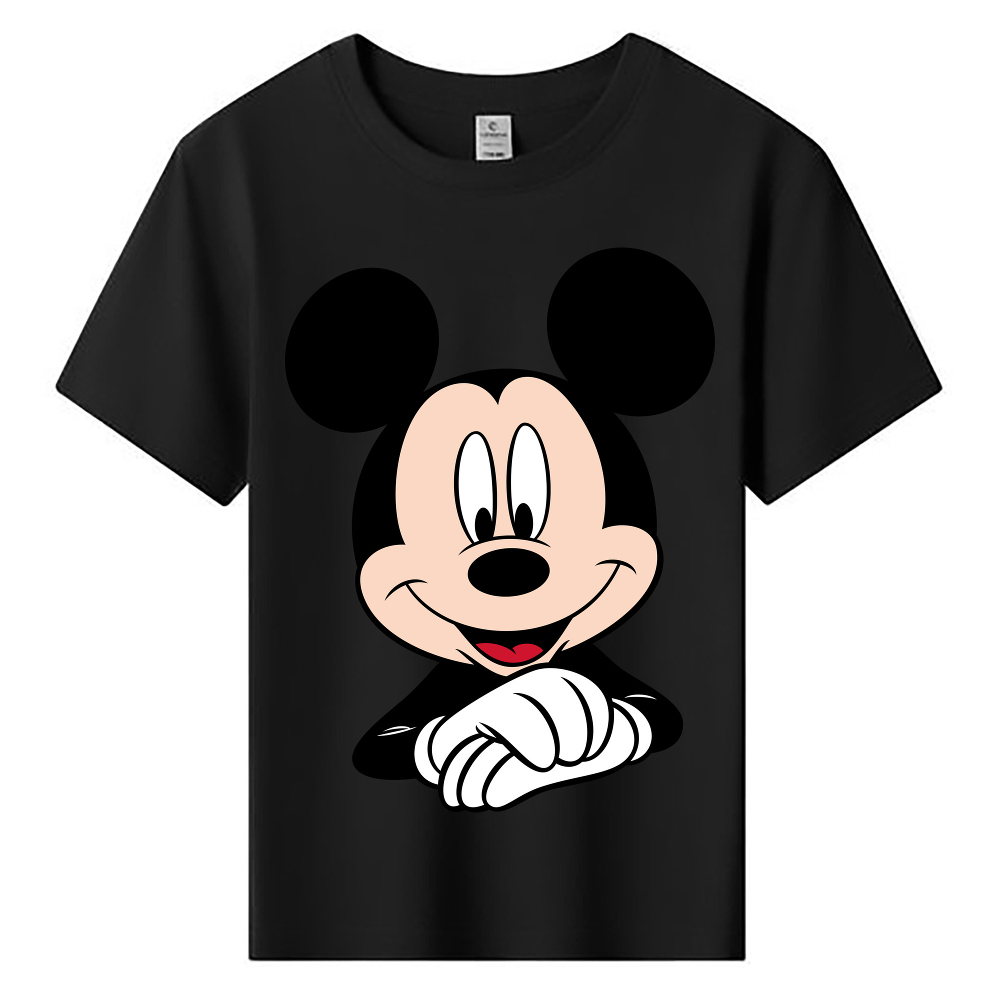 ミッキーマウス Mickey Mouse 綿100％キッズTシャツ（フロントプリント）