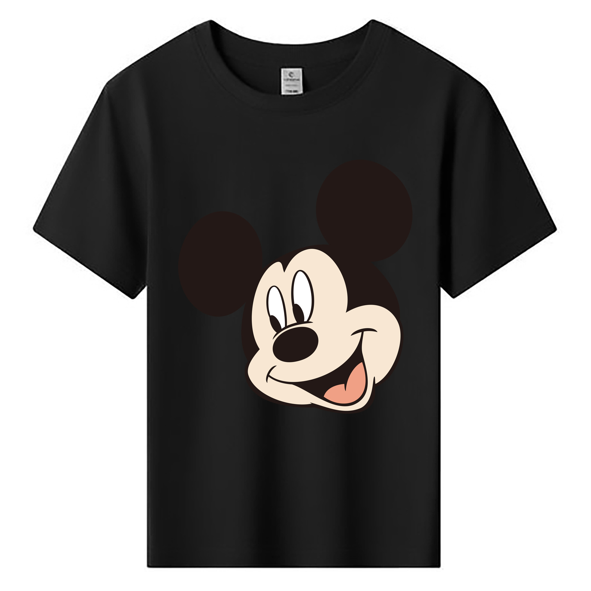 ミッキーマウス Mickey Mouse 綿100％キッズTシャツ（フロントプリント）
