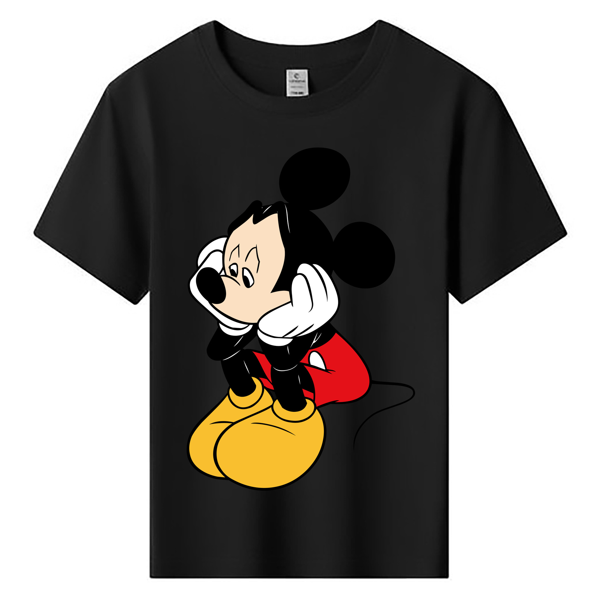 ミッキーマウス Mickey Mouse 綿100％キッズTシャツ（フロントプリント）