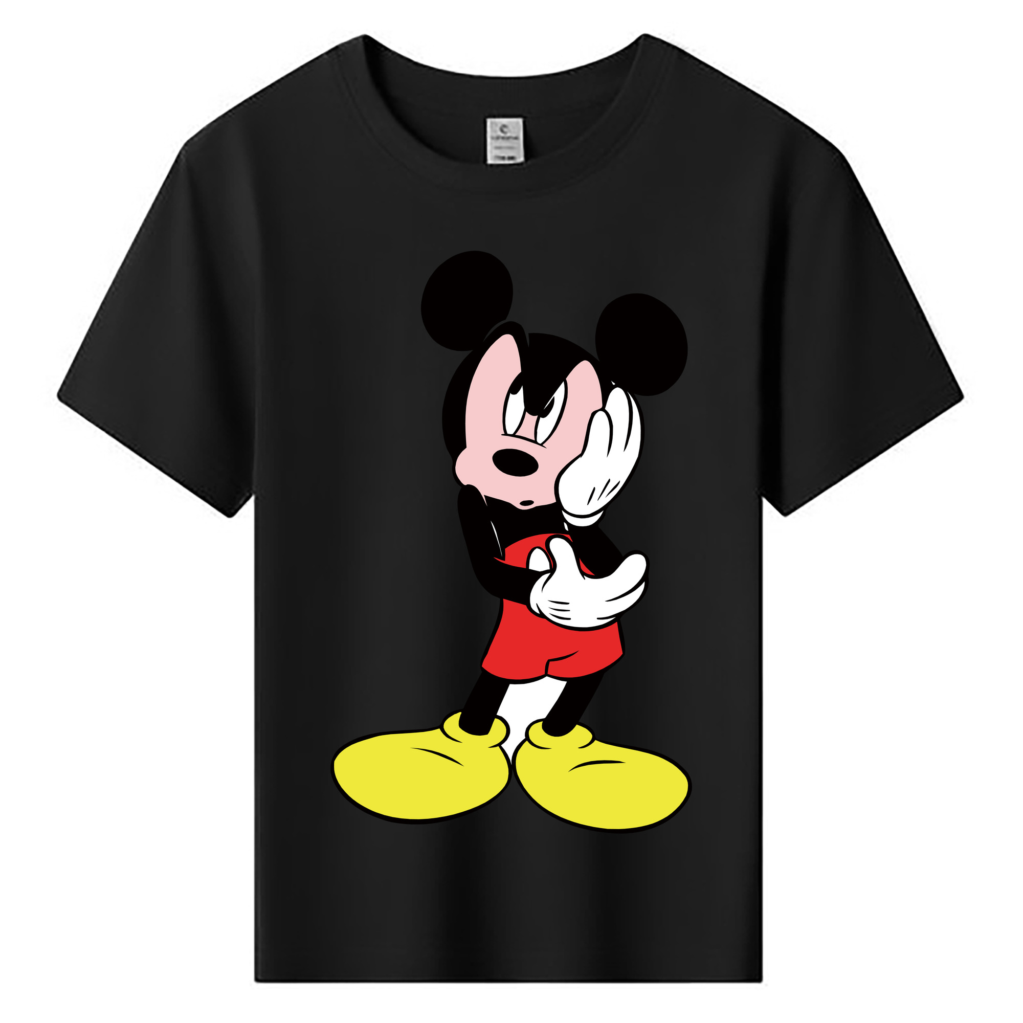 ミッキーマウス Mickey Mouse 綿100％キッズTシャツ（フロントプリント）