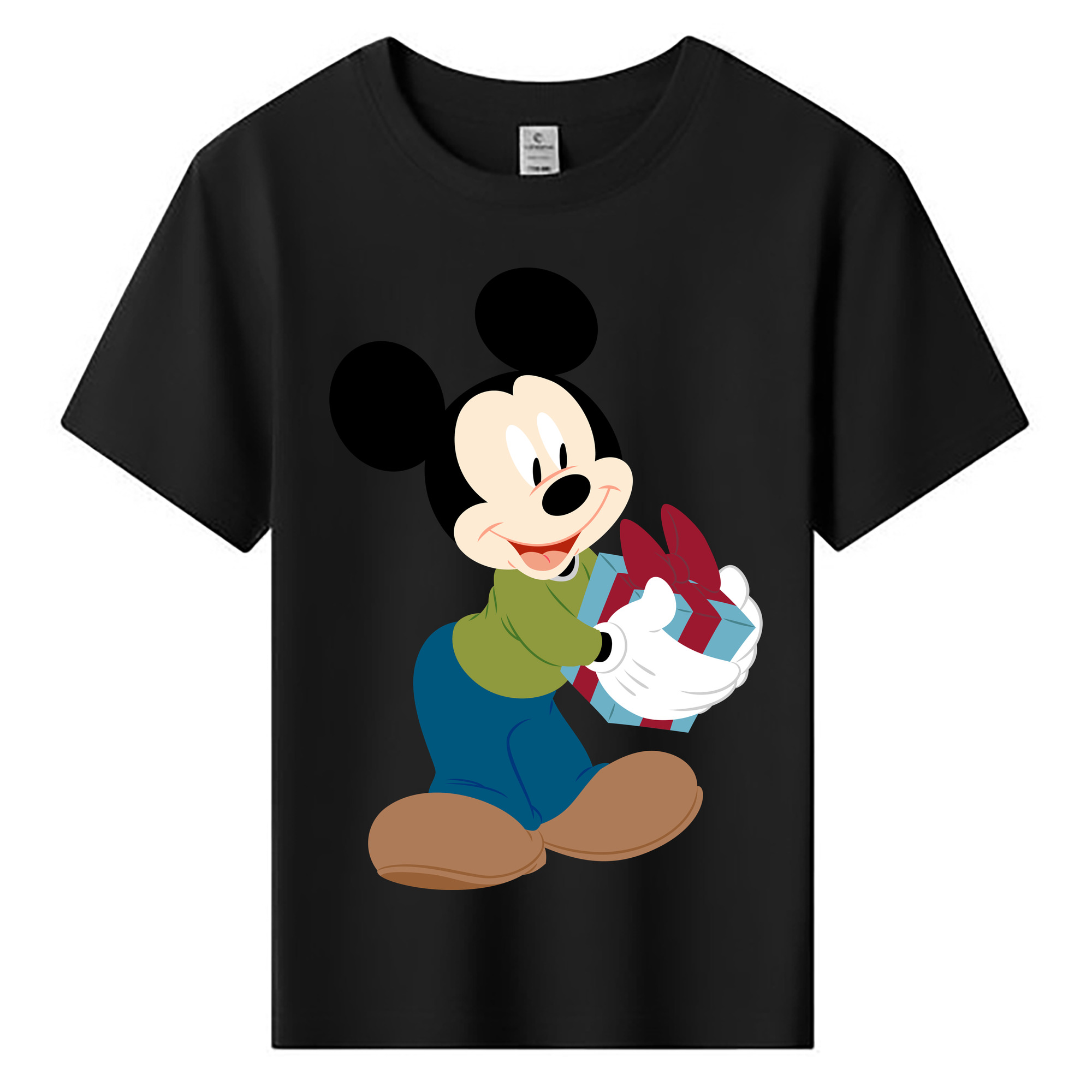 ミッキーマウス Mickey Mouse 綿100％キッズTシャツ（フロントプリント）