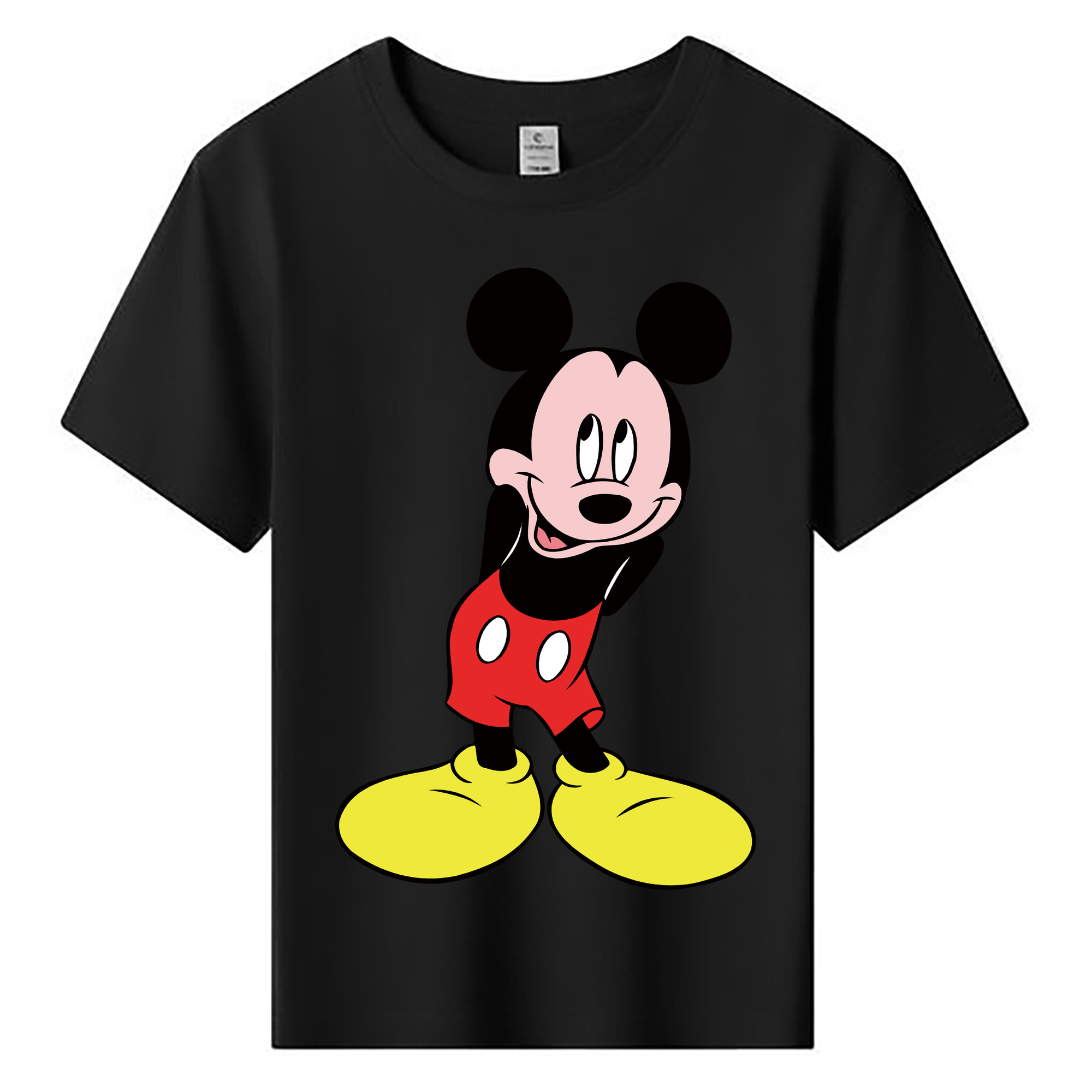ミッキーマウス Mickey Mouse 綿100％キッズTシャツ（フロントプリント）