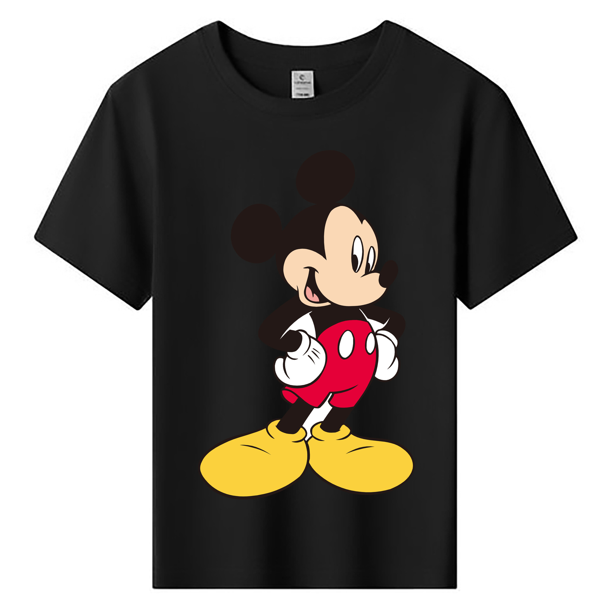 ミッキーマウス Mickey Mouse 綿100％キッズTシャツ（フロントプリント）