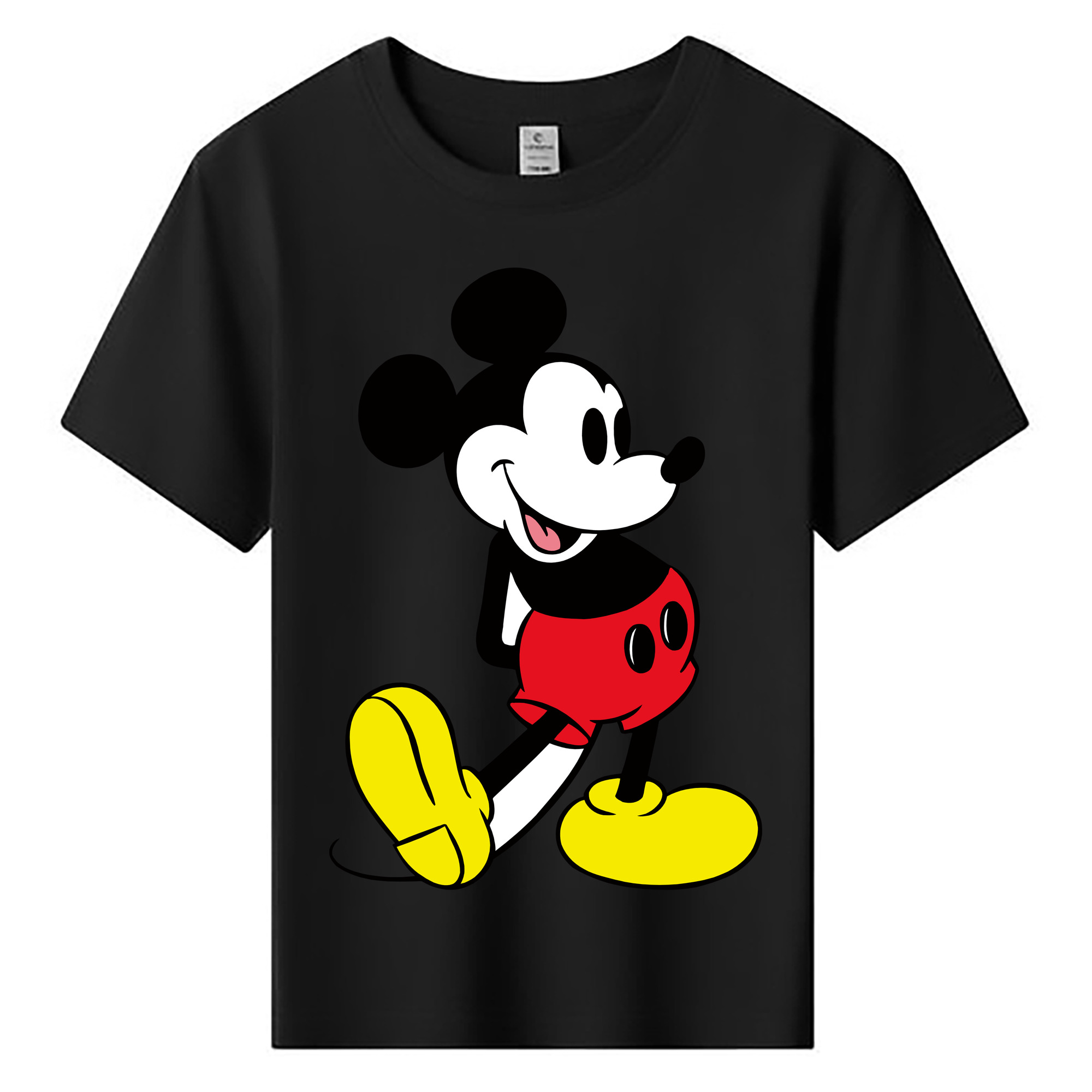 ミッキーマウス Mickey Mouse 綿100％キッズTシャツ（フロントプリント）