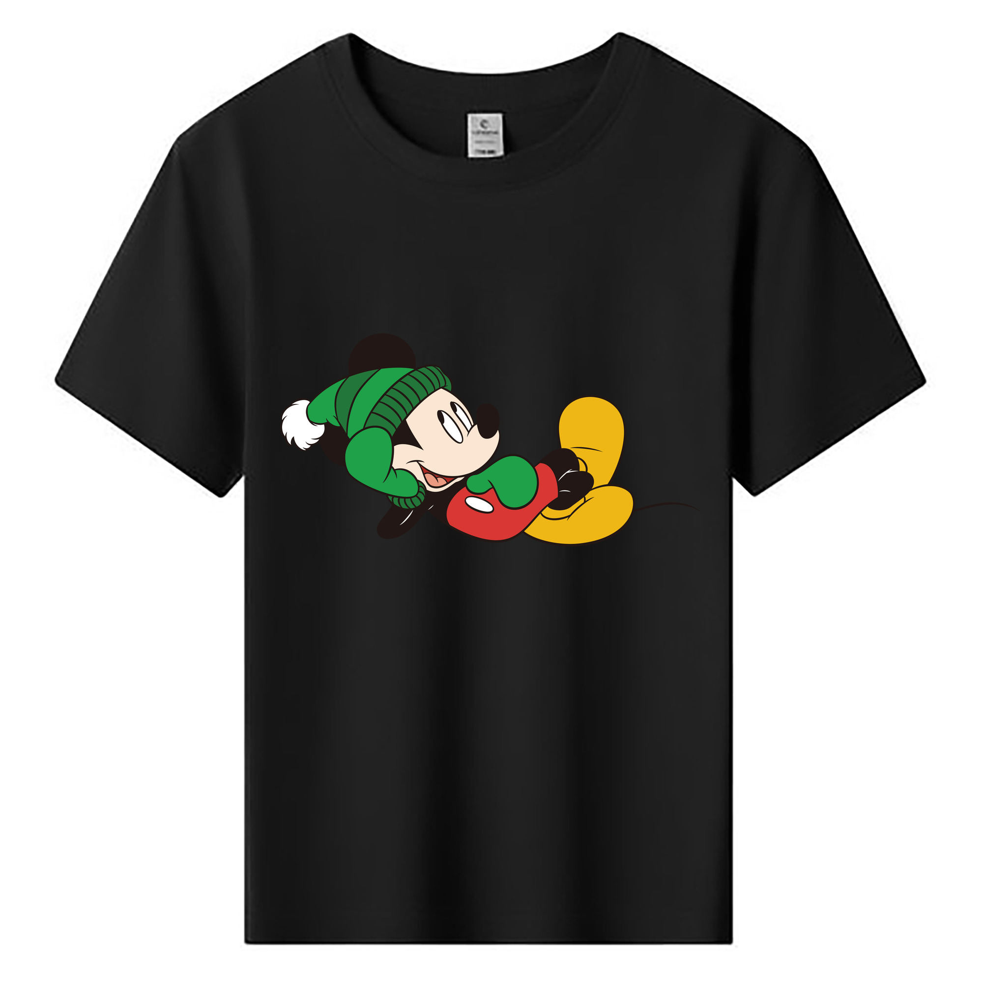 ミッキーマウス Mickey Mouse 綿100％キッズTシャツ（フロントプリント）