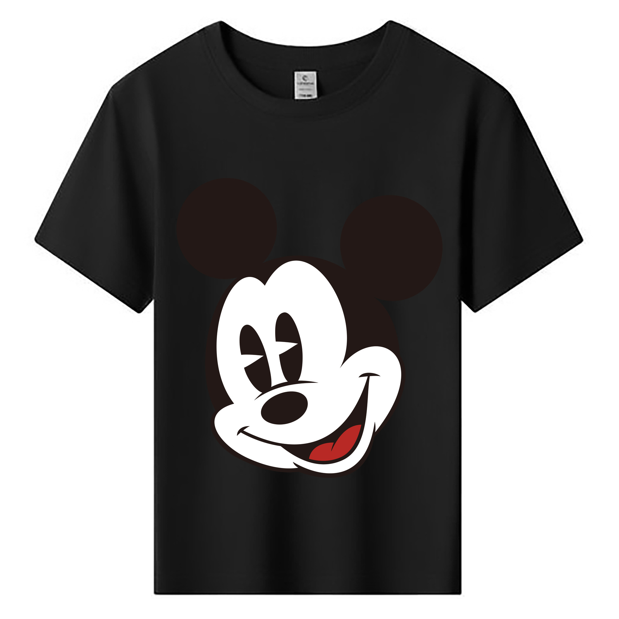 ミッキーマウス Mickey Mouse 綿100％キッズTシャツ（フロントプリント）