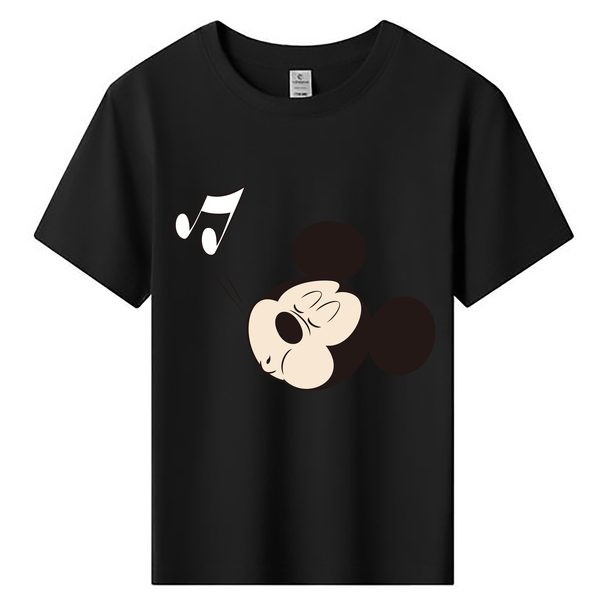 （画像用） ミッキーマウス Mickey Mouse 綿100％キッズTシャツ（フロントプリント）