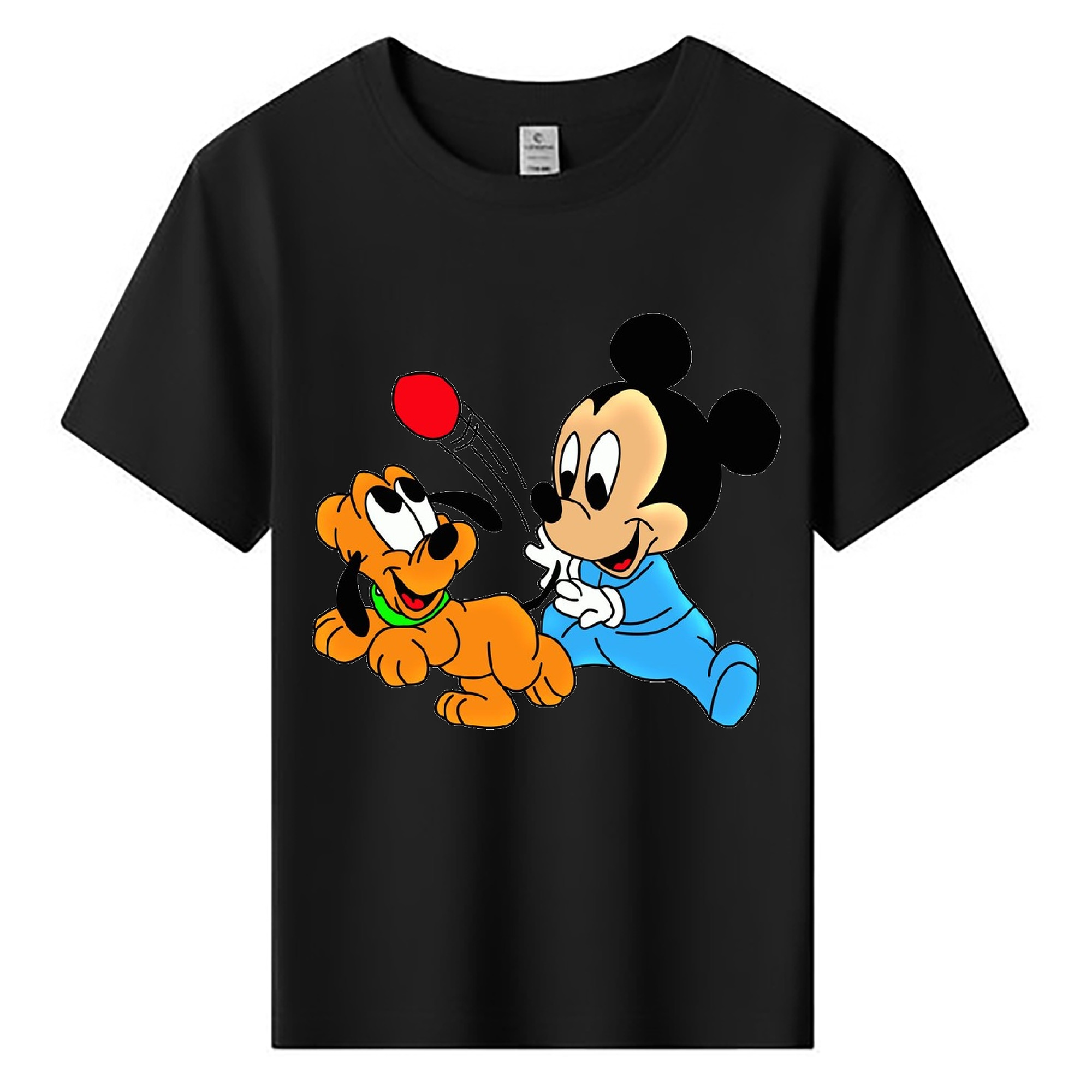 ミッキーマウス Mickey Mouse 綿100％キッズTシャツ（フロントプリント）