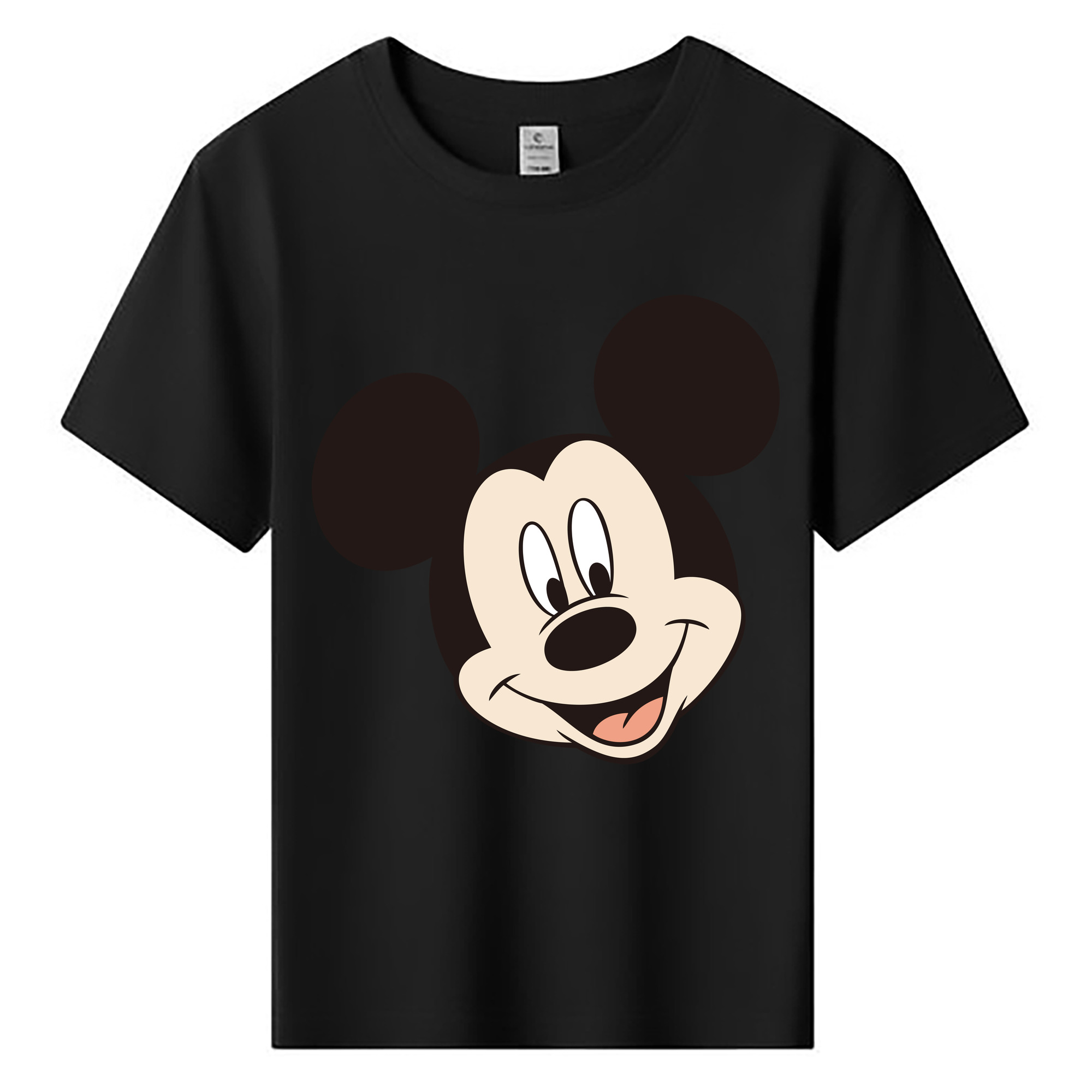 ミッキーマウス Mickey Mouse 綿100％キッズTシャツ（フロントプリント）