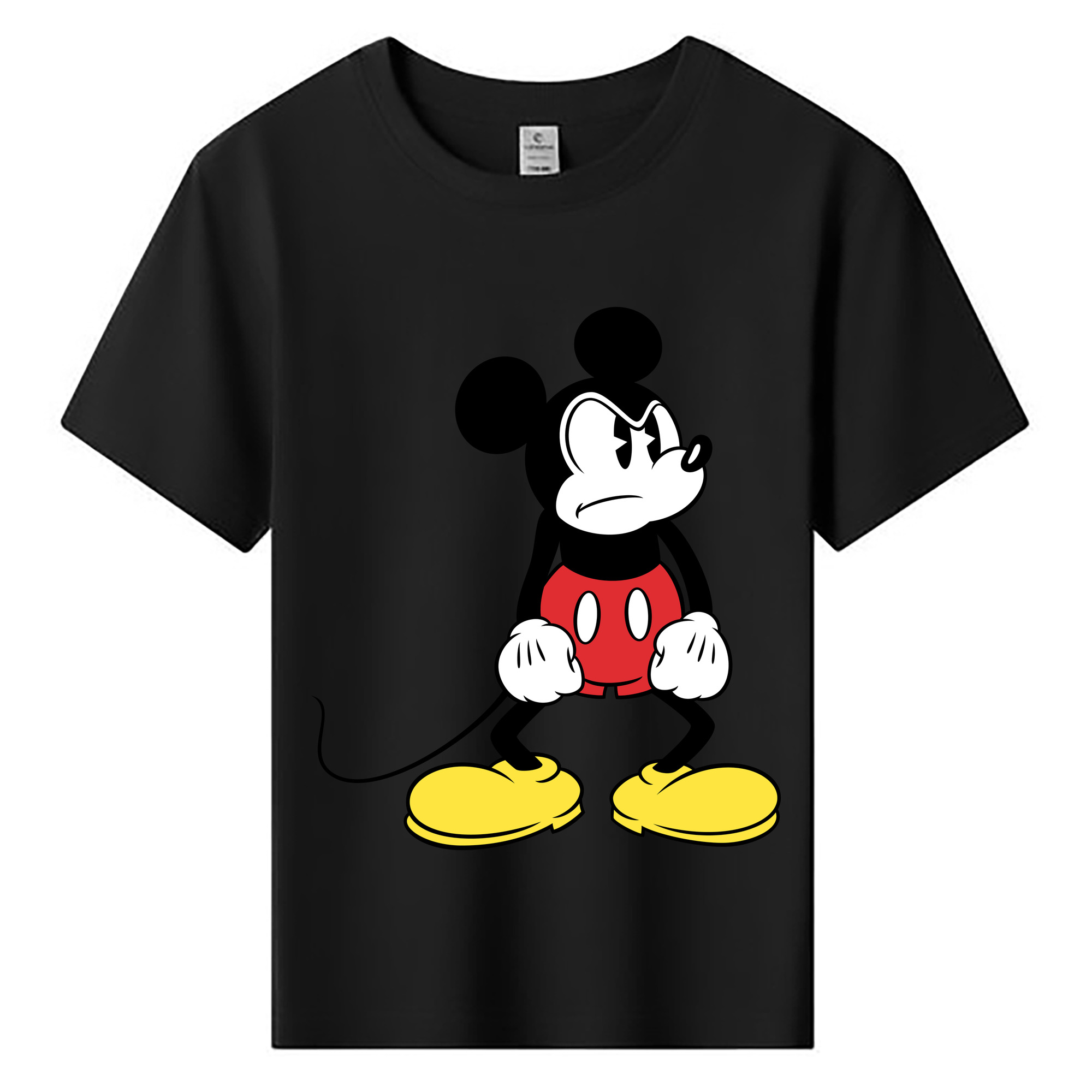 ミッキーマウス Mickey Mouse 綿100％キッズTシャツ（フロントプリント）