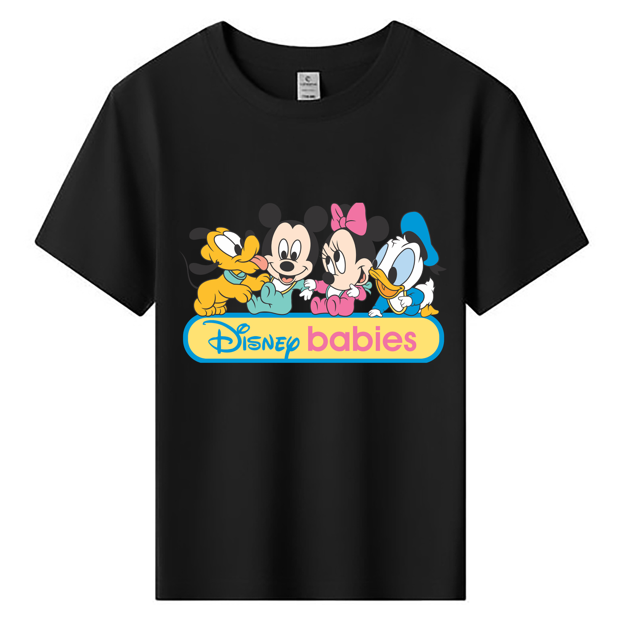ミッキーマウス Mickey Mouse 綿100％キッズTシャツ（フロントプリント）