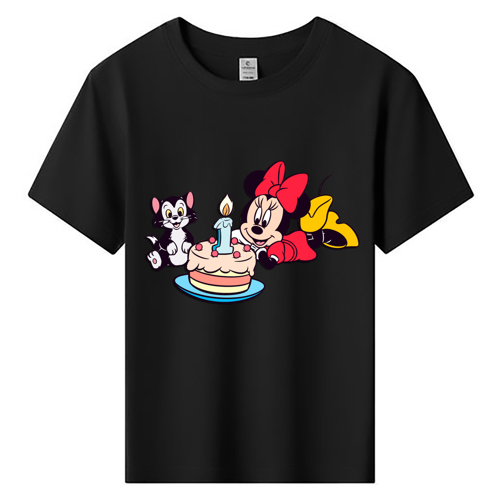 ミッキーマウス Mickey Mouse 綿100％キッズTシャツ（フロントプリント）