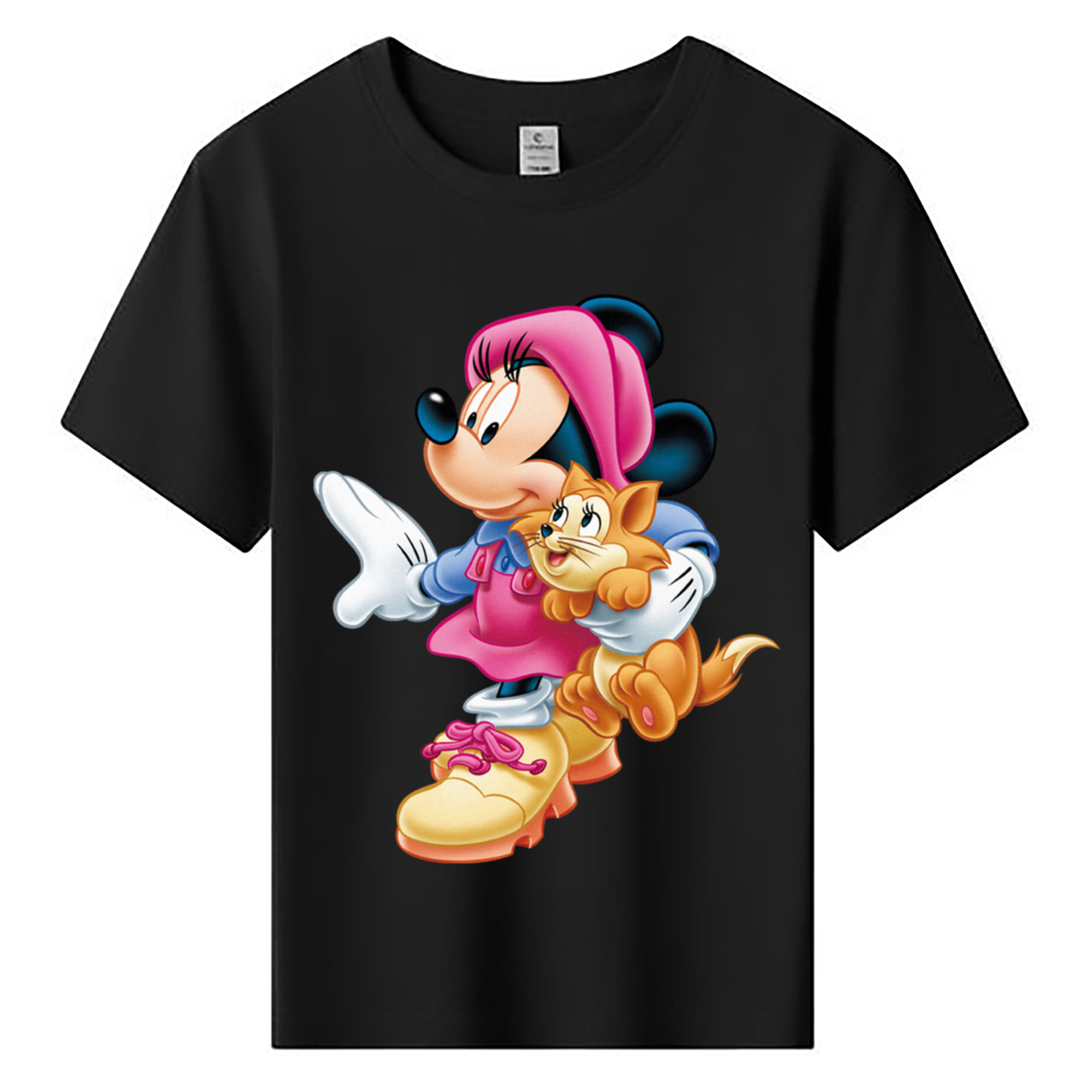 ミッキーマウス Mickey Mouse 綿100％キッズTシャツ（フロントプリント）