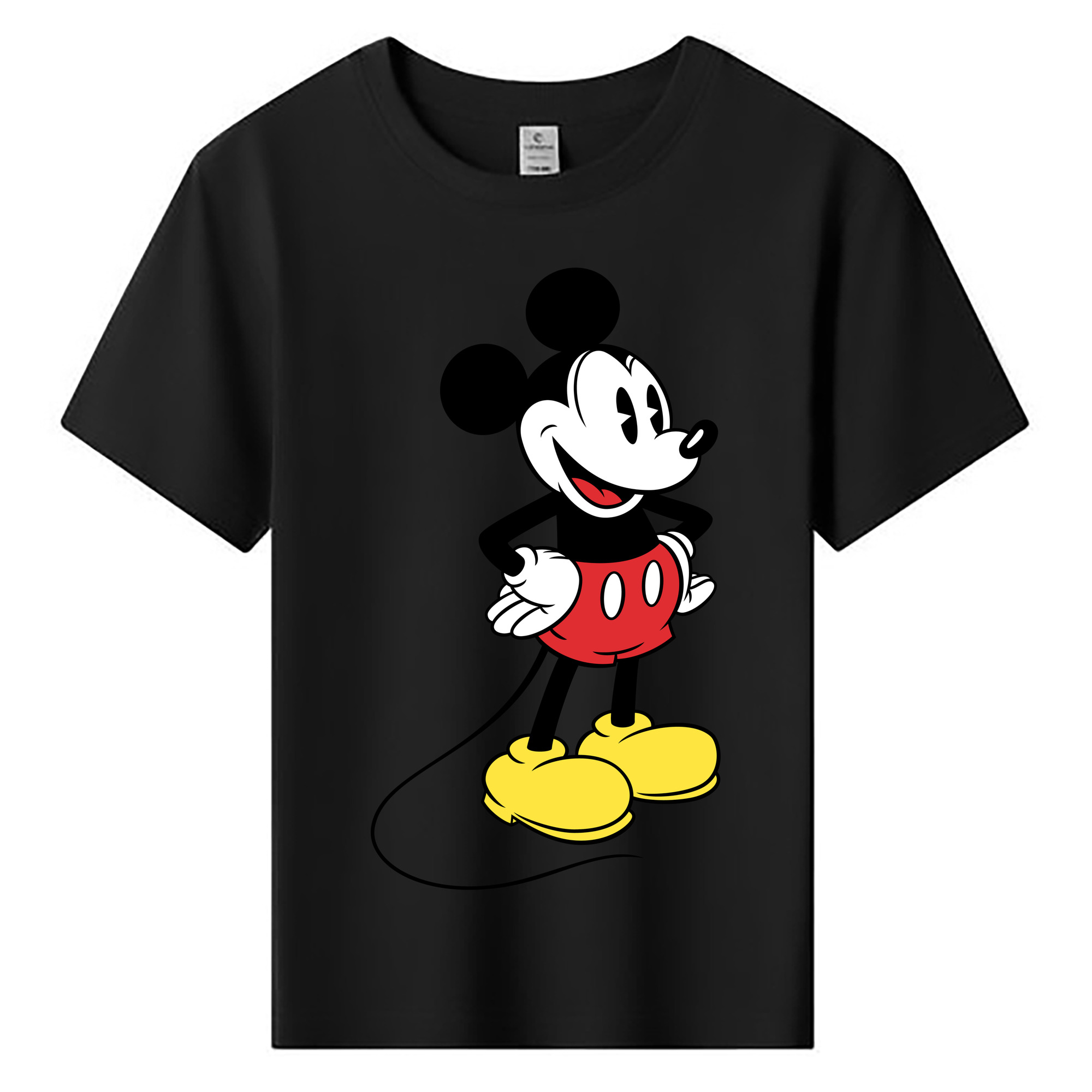 ミッキーマウス Mickey Mouse 綿100％キッズTシャツ（フロントプリント）