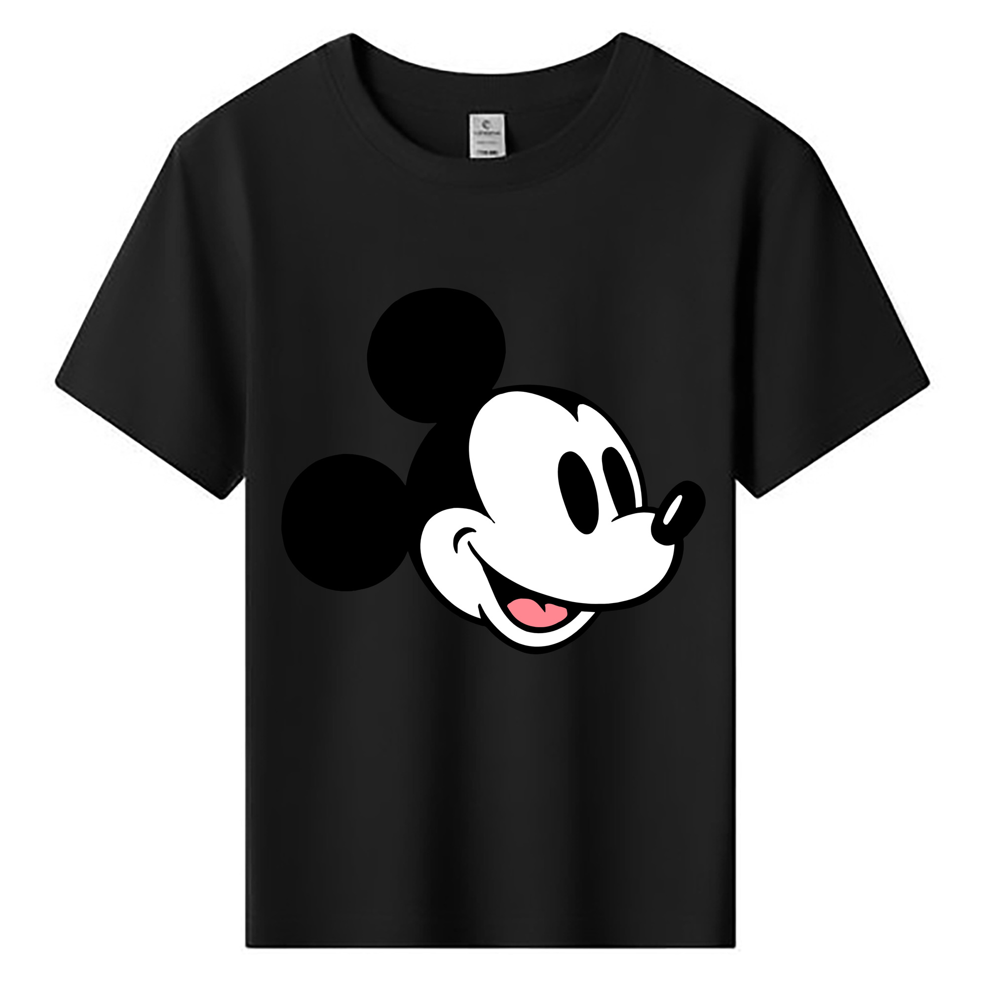 （画像用） ミッキーマウス Mickey Mouse 綿100％キッズTシャツ（フロントプリント）