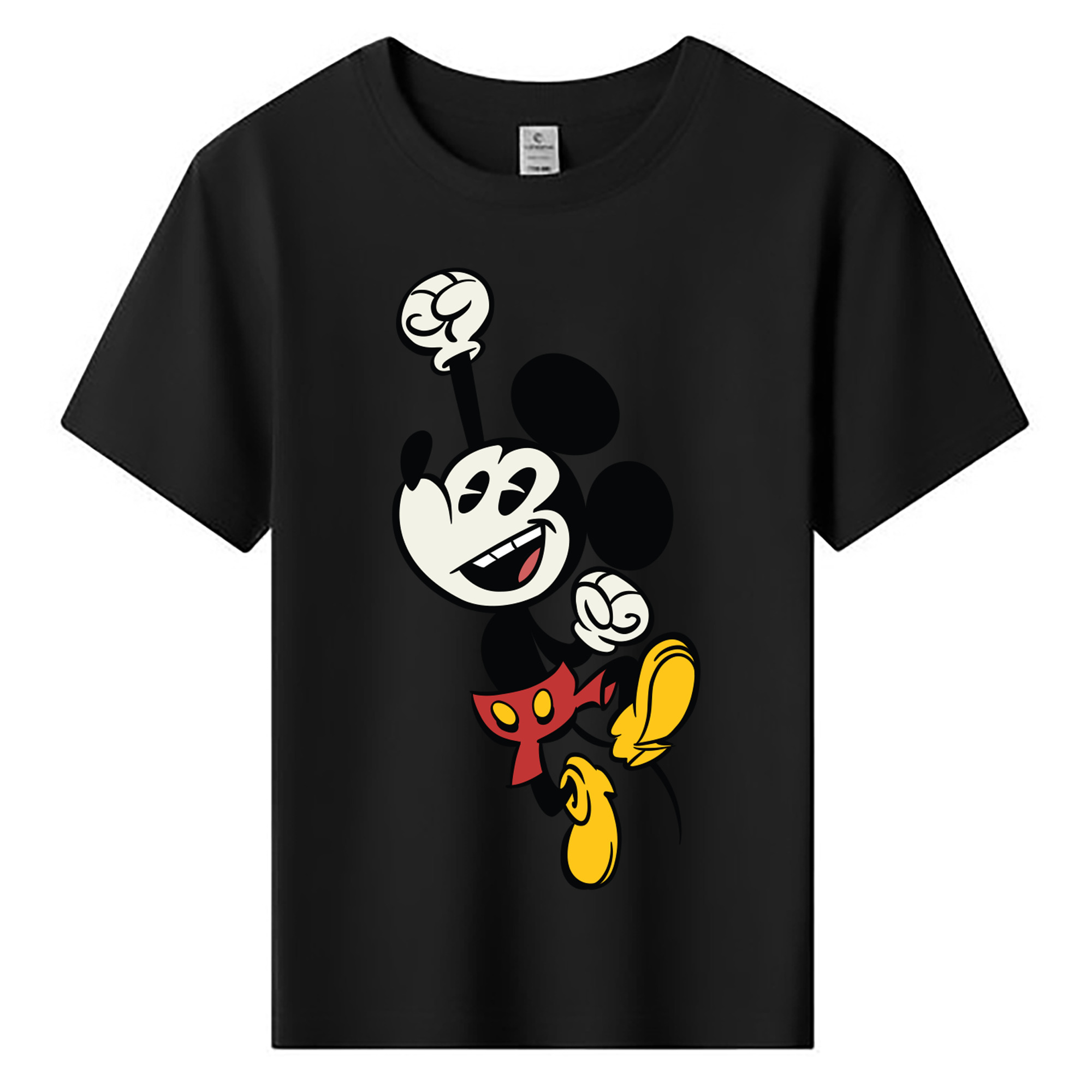 ミッキーマウス Mickey Mouse 綿100％キッズTシャツ（フロントプリント）