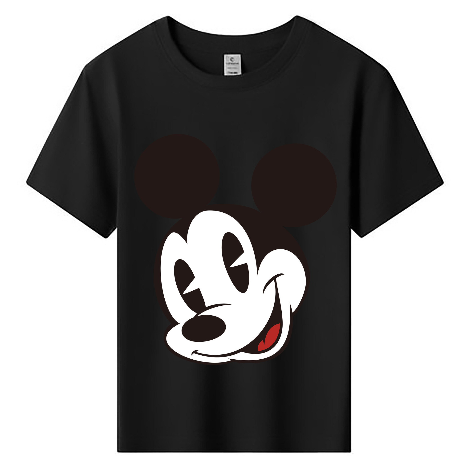 ミッキーマウス Mickey Mouse 綿100％キッズTシャツ（フロントプリント）