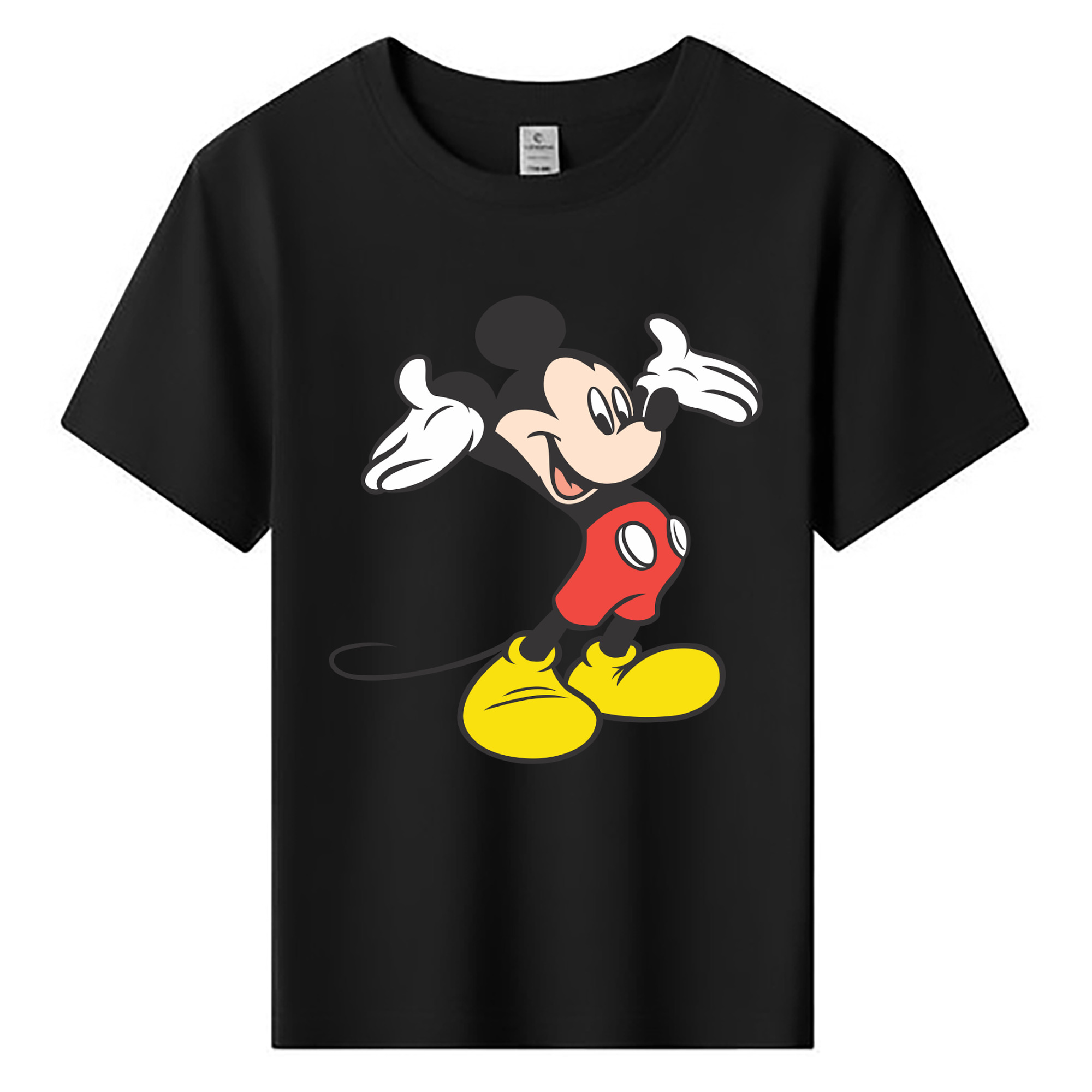ミッキーマウス Mickey Mouse 綿100％キッズTシャツ（フロントプリント）