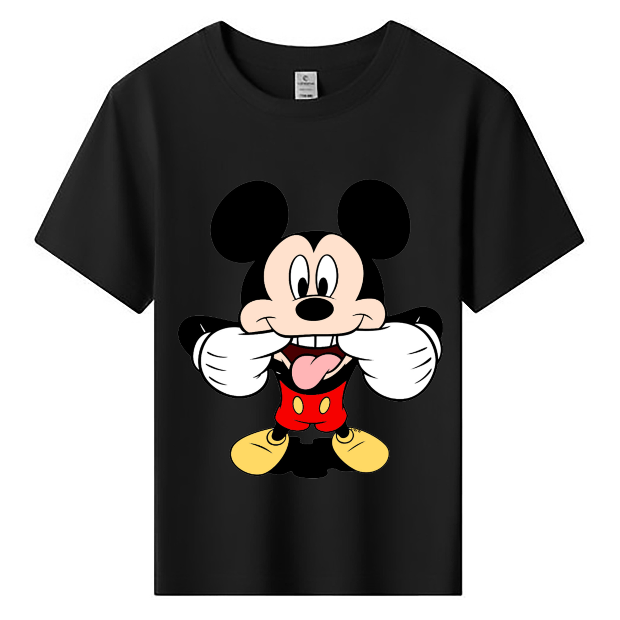 ミッキーマウス Mickey Mouse 綿100％キッズTシャツ（フロントプリント）