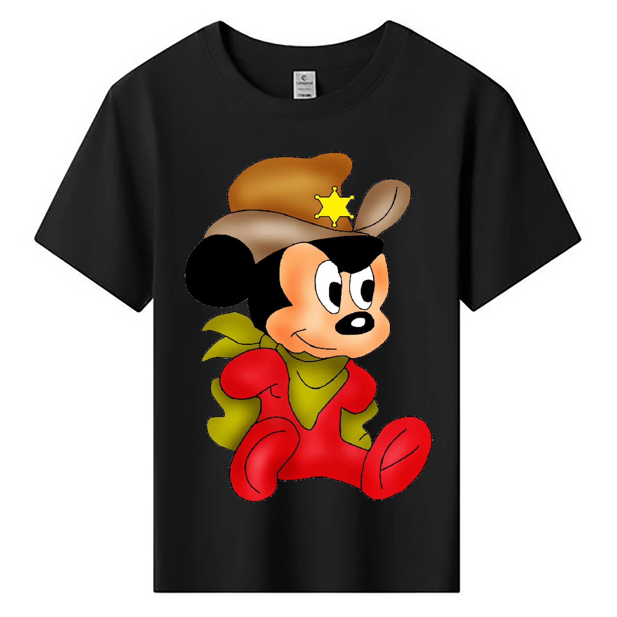 ミッキーマウス Mickey Mouse 綿100％キッズTシャツ（フロントプリント）