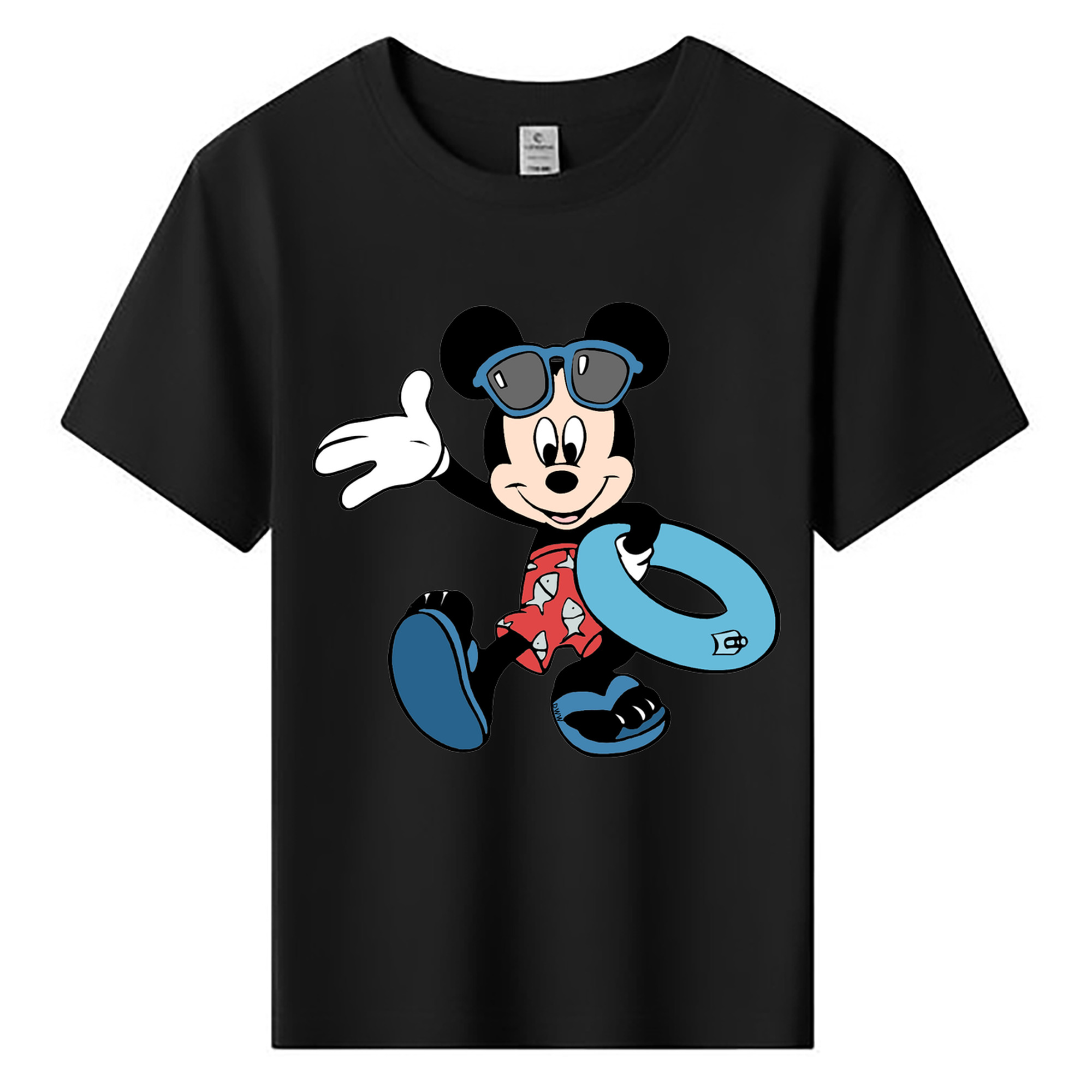 ミッキーマウス Mickey Mouse 綿100％キッズTシャツ（フロントプリント）