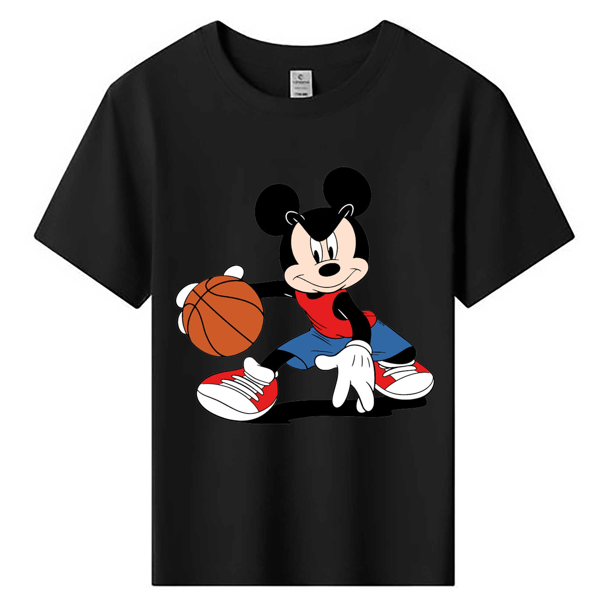 ミッキーマウス Mickey Mouse 綿100％キッズTシャツ（フロントプリント）