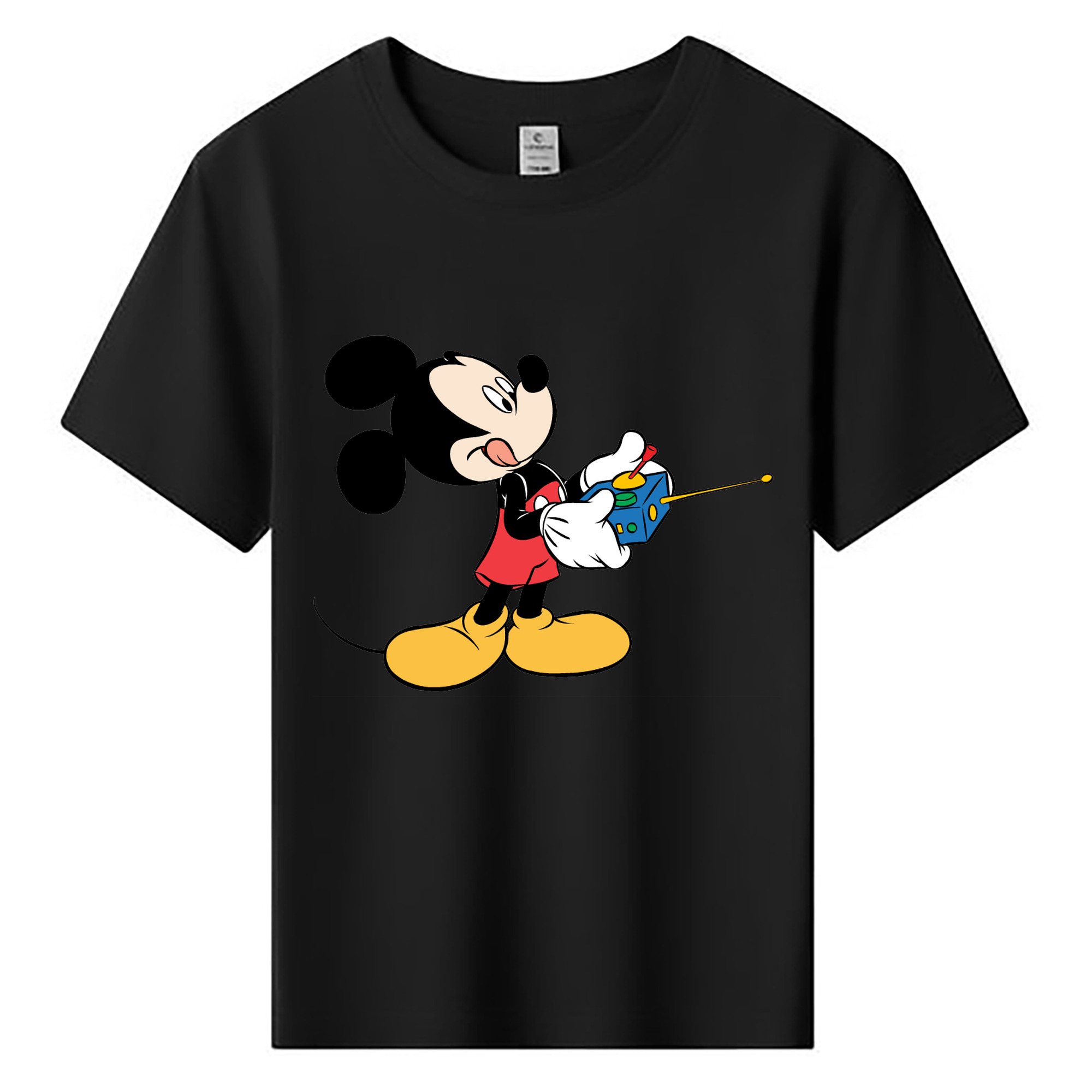 ミッキーマウス Mickey Mouse 綿100％キッズTシャツ（フロントプリント）