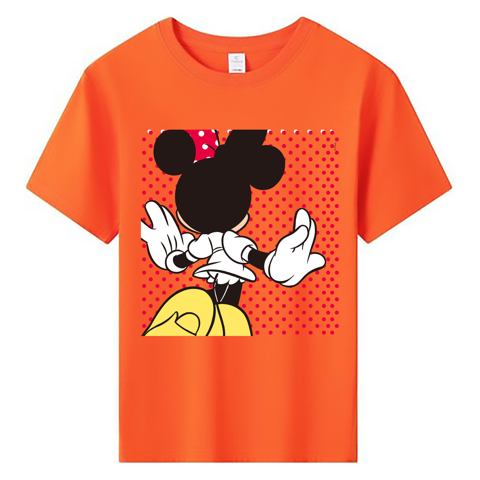 ミッキーマウス Mickey Mouse 綿100％キッズTシャツ（フロントプリント）
