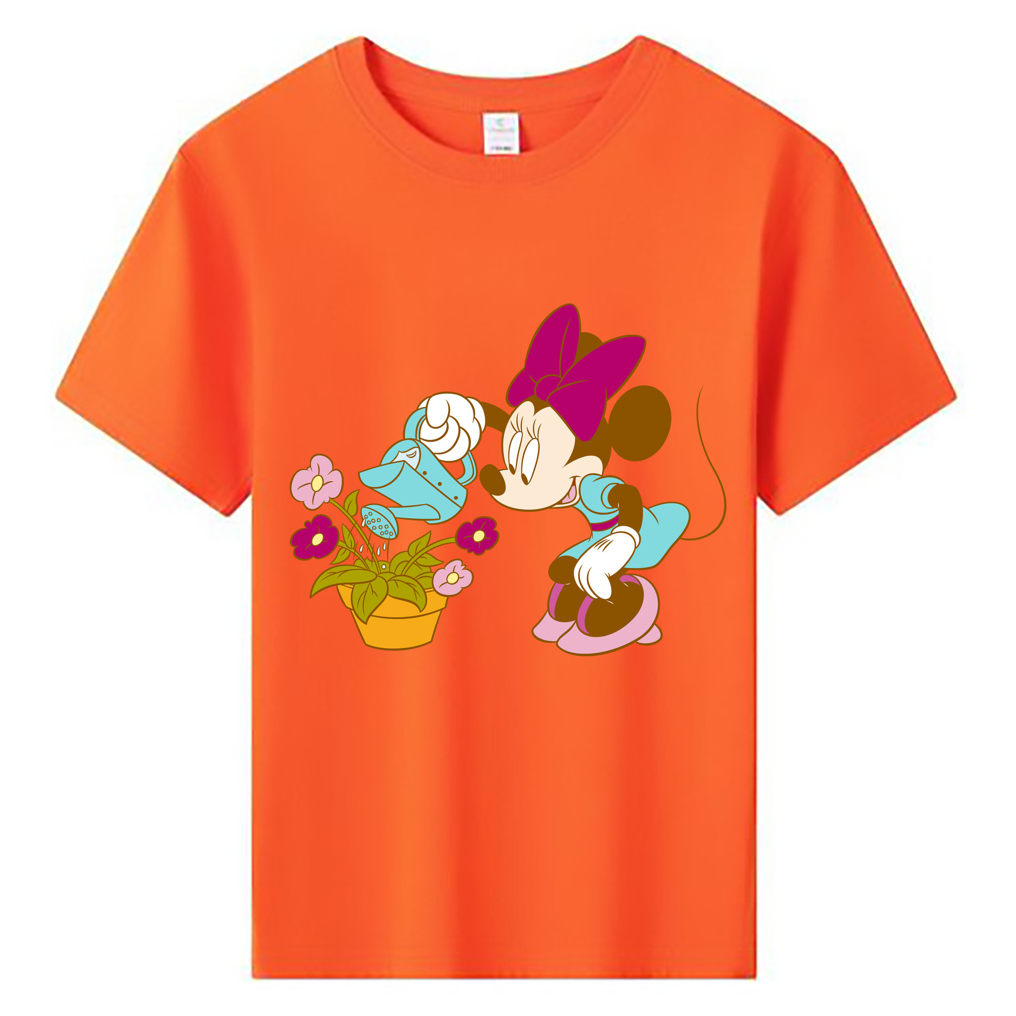 ミッキーマウス Mickey Mouse 綿100％キッズTシャツ（フロントプリント）