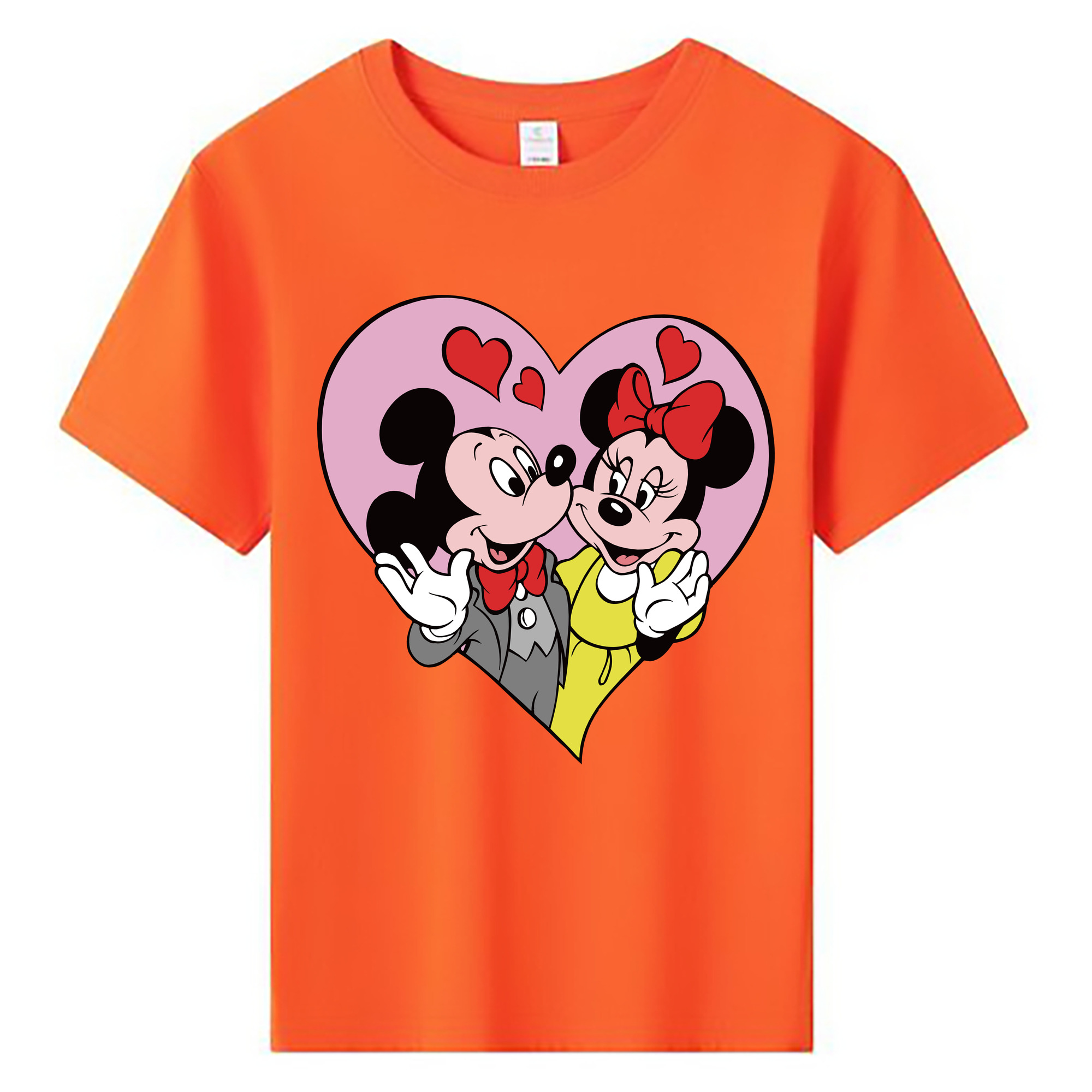 ミッキーマウス Mickey Mouse 綿100％キッズTシャツ（フロントプリント）