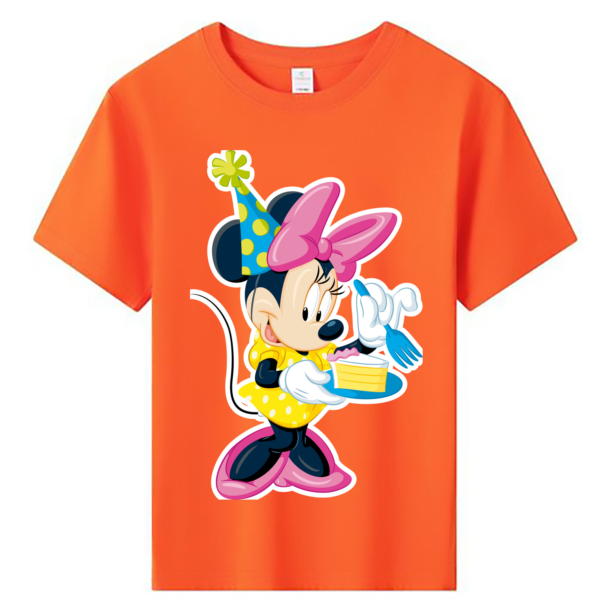 ミッキーマウス Mickey Mouse 綿100％キッズTシャツ（フロントプリント）