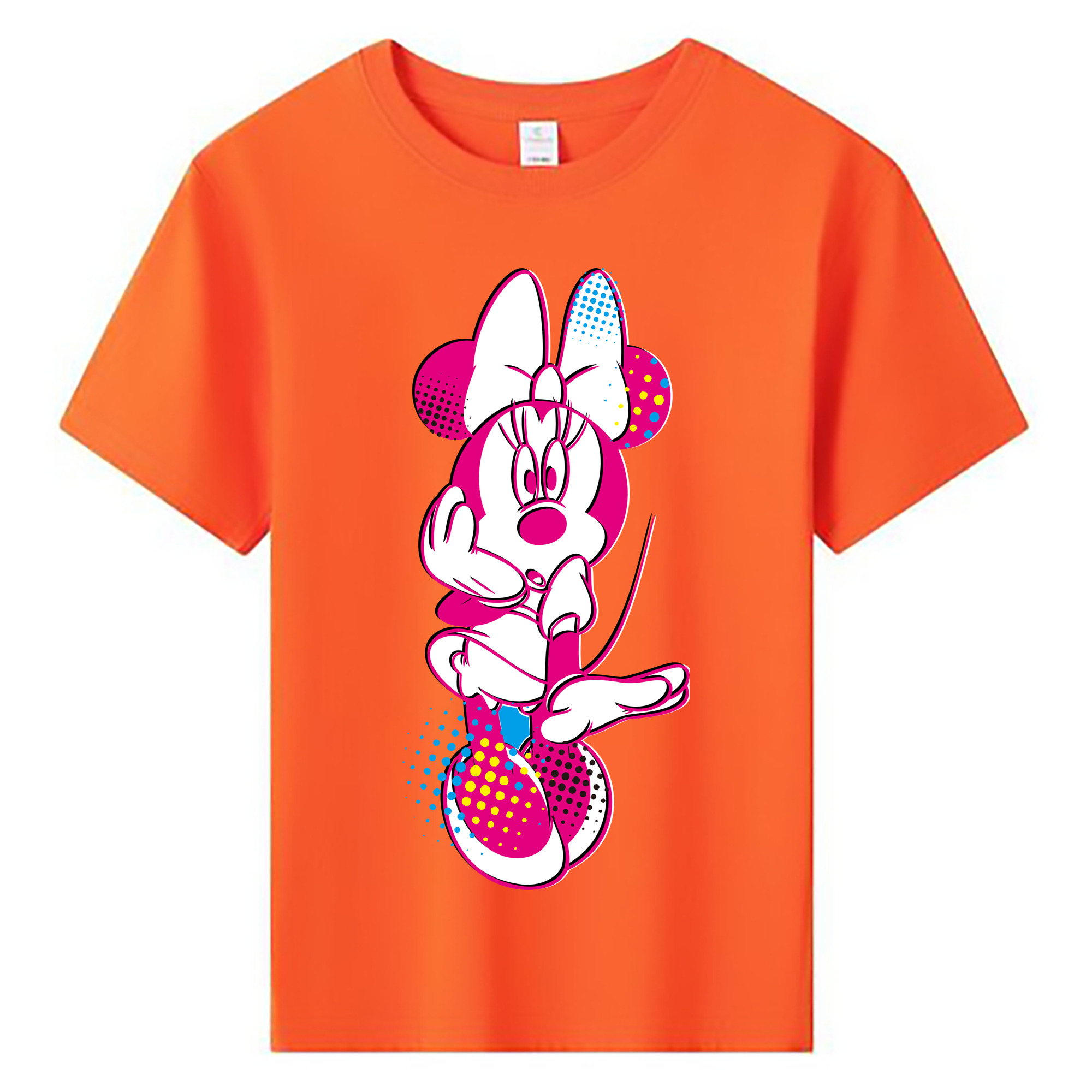ミッキーマウス Mickey Mouse 綿100％キッズTシャツ（フロントプリント）