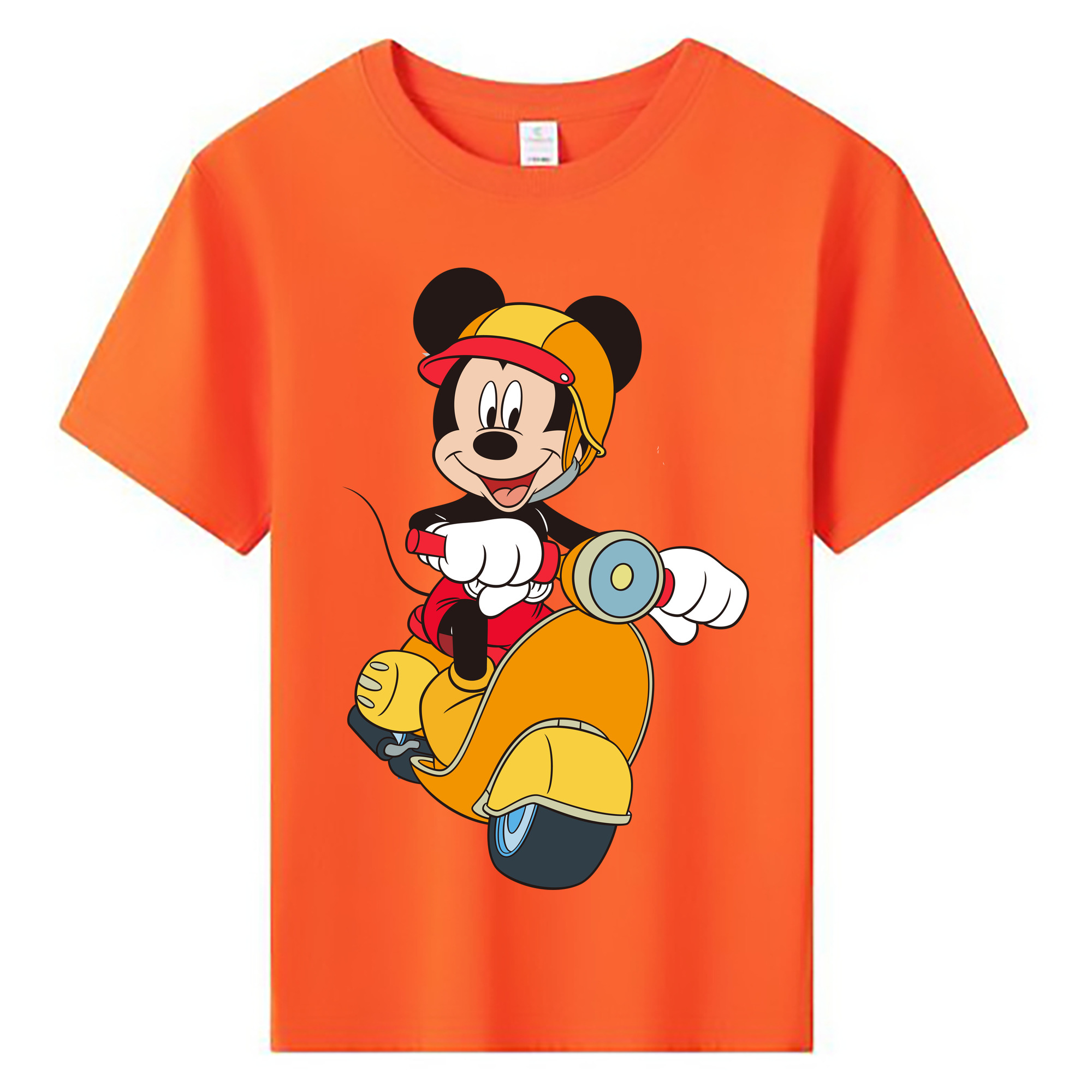 ミッキーマウス Mickey Mouse 綿100％キッズTシャツ（フロントプリント）
