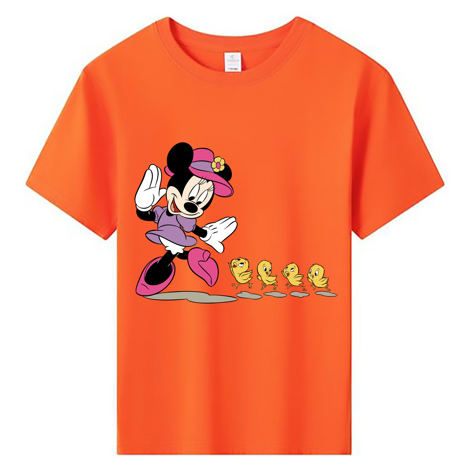 ミッキーマウス Mickey Mouse 綿100％キッズTシャツ（フロントプリント）