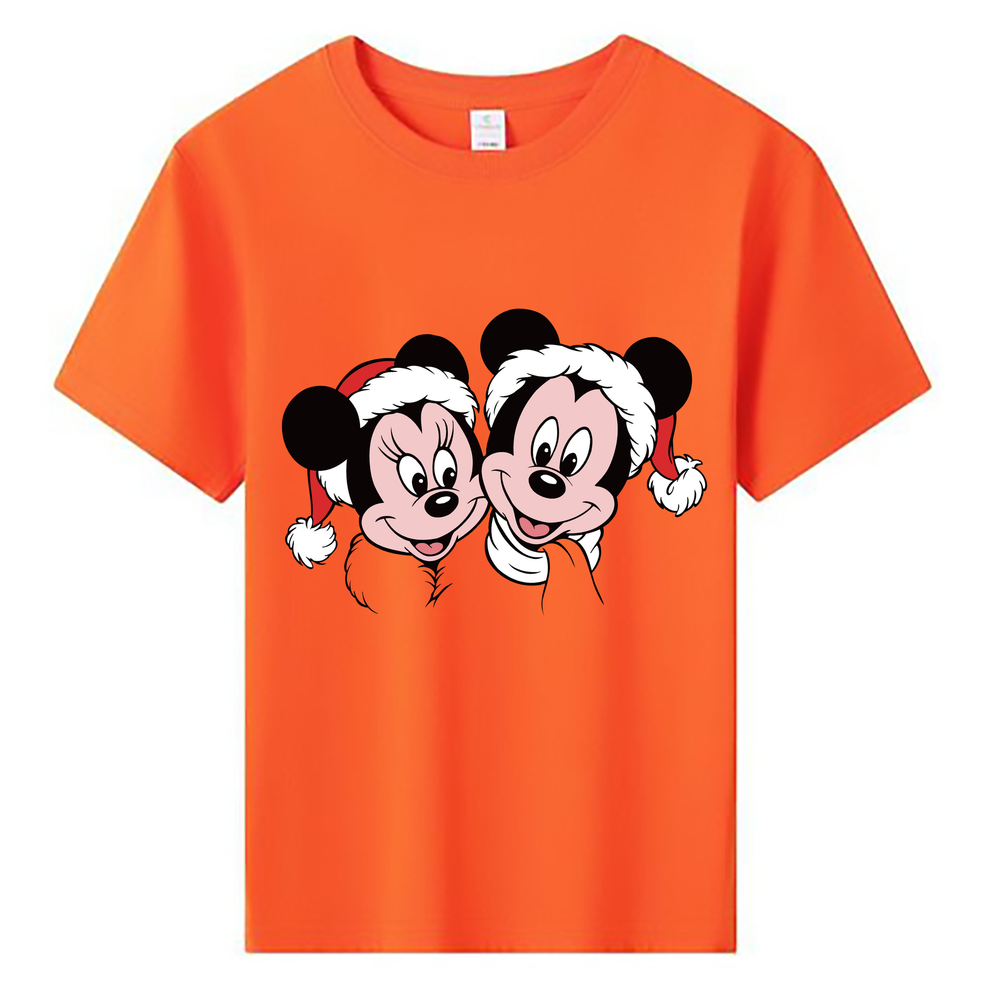ミッキーマウス Mickey Mouse 綿100％キッズTシャツ（フロントプリント）