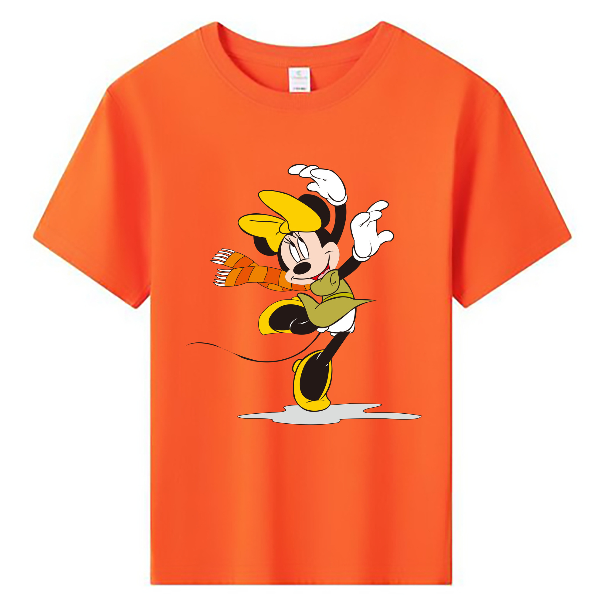 ミッキーマウス Mickey Mouse 綿100％キッズTシャツ（フロントプリント）