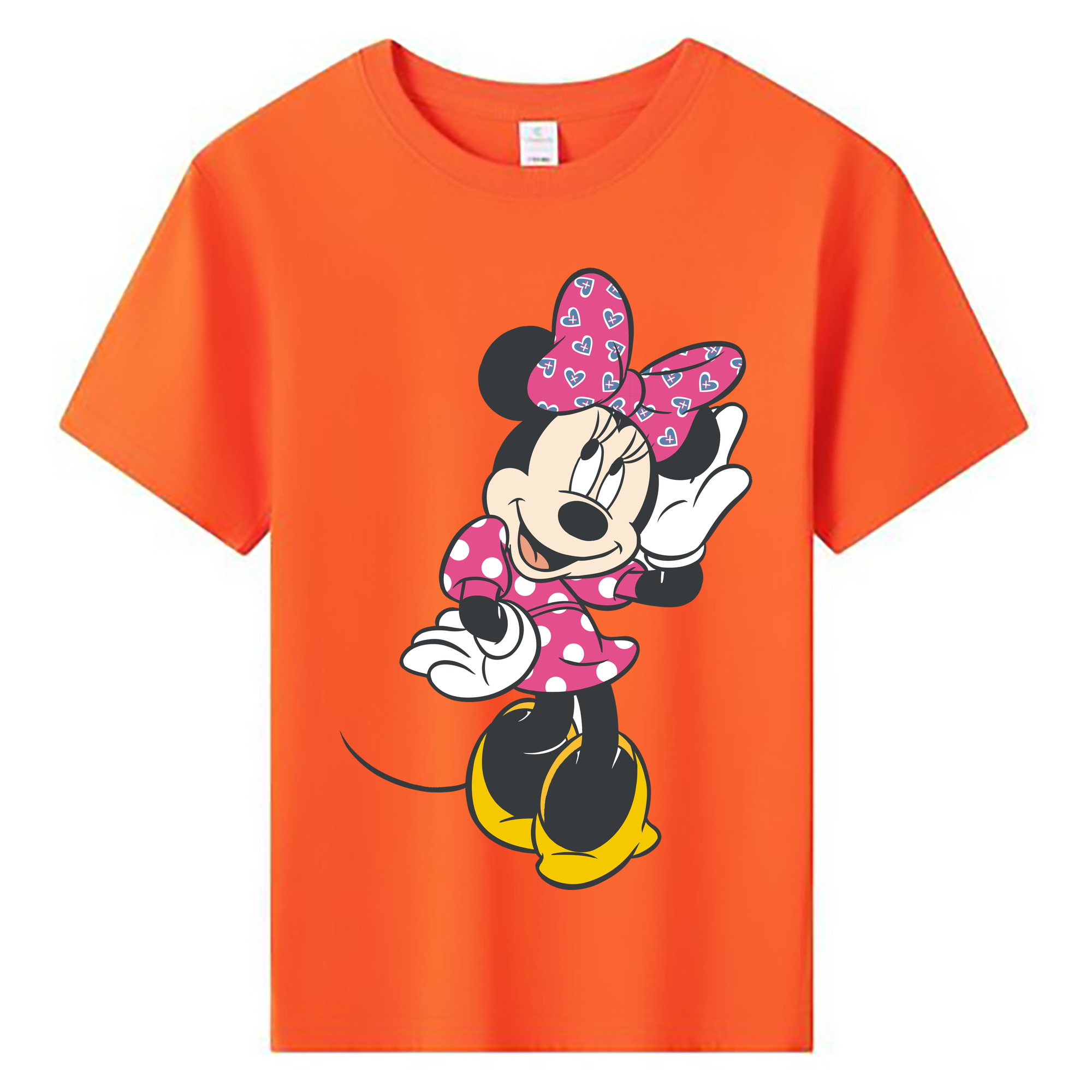 ミッキーマウス Mickey Mouse 綿100％キッズTシャツ（フロントプリント）