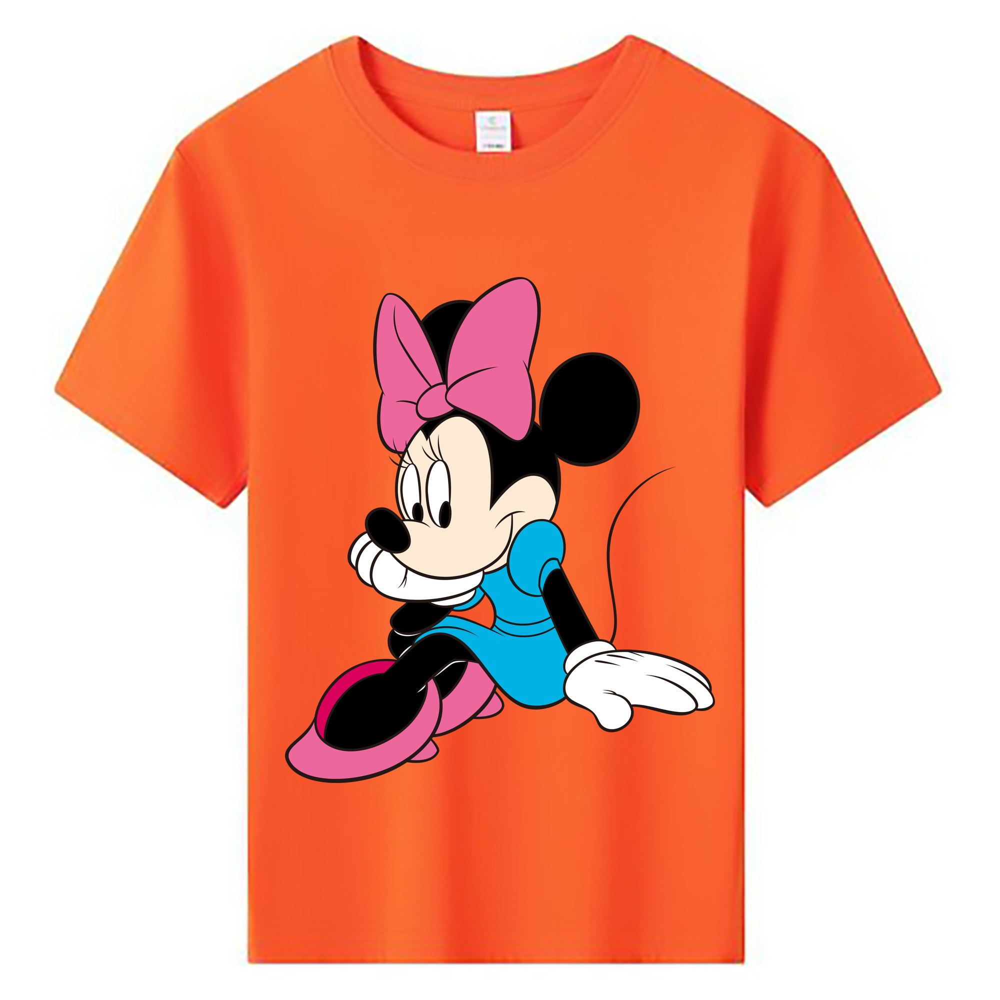 ミッキーマウス Mickey Mouse 綿100％キッズTシャツ（フロントプリント）