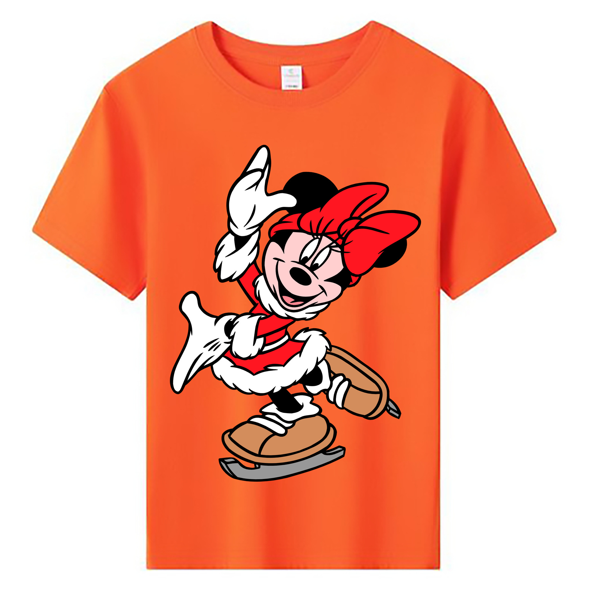 ミッキーマウス Mickey Mouse 綿100％キッズTシャツ（フロントプリント）