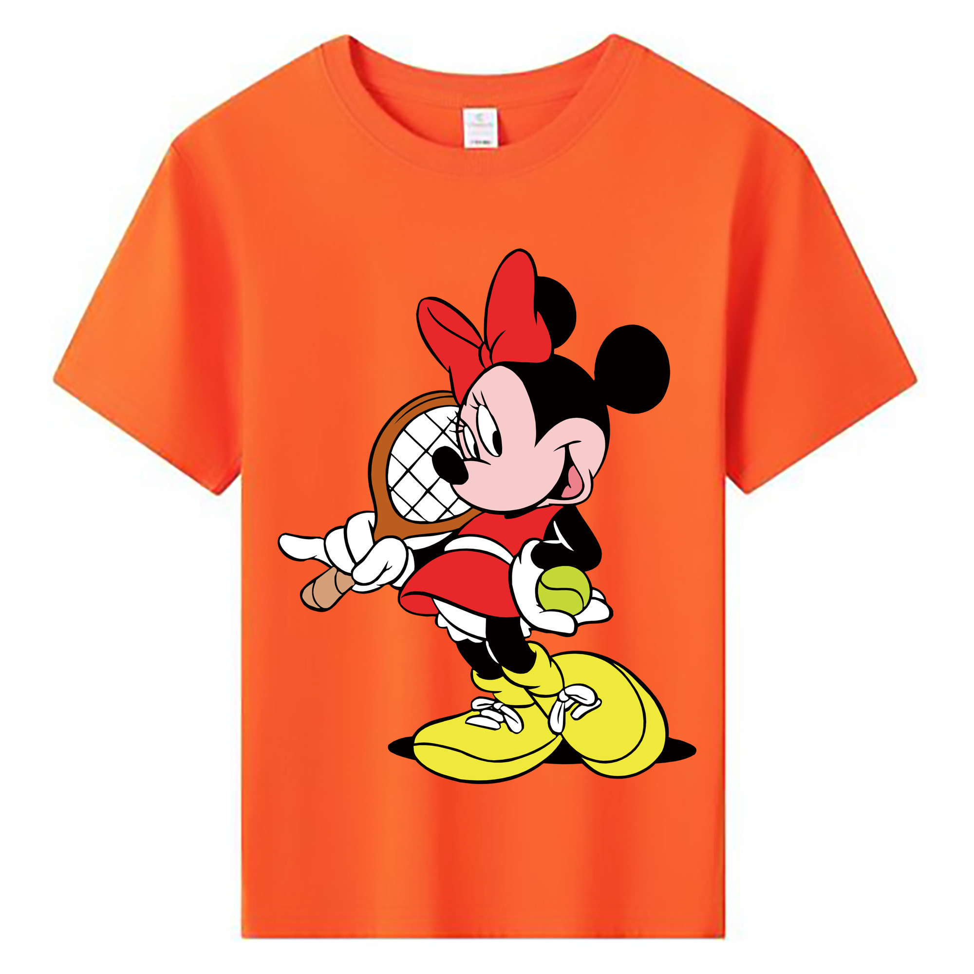 ミッキーマウス Mickey Mouse 綿100％キッズTシャツ（フロントプリント）